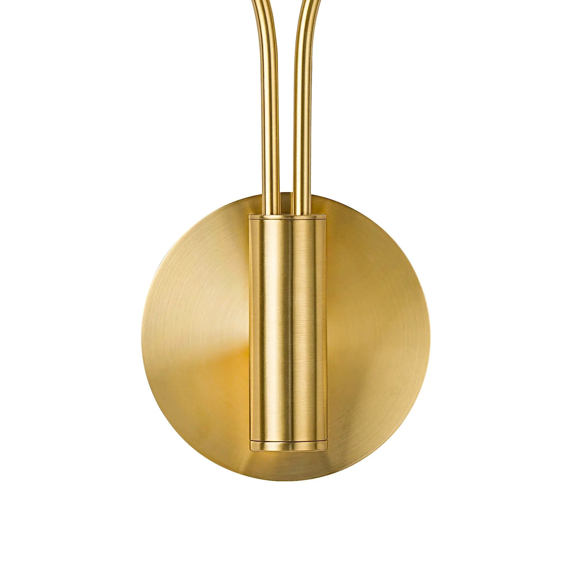 Deacon Curved Arm Wall Lamp (Frame Only) 2 Light - Satin Gold