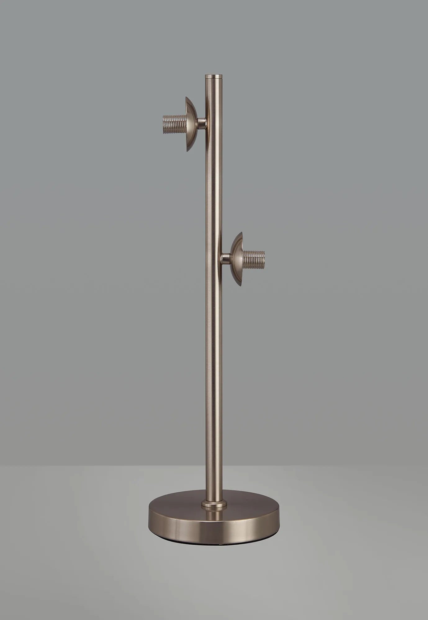 Deacon Table Lamp Without Shade 2 Light - Satin Nickel