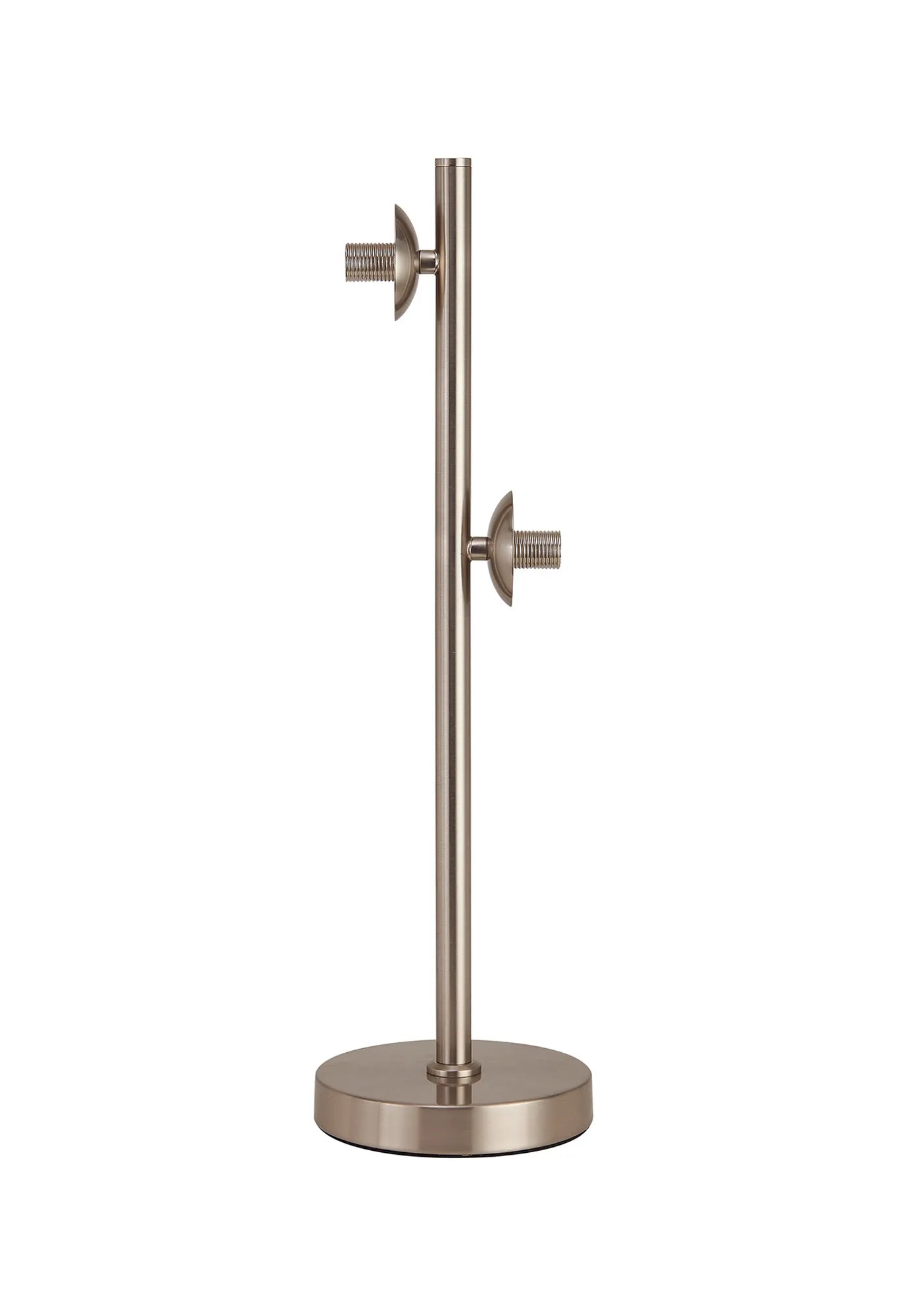 Deacon Table Lamp Without Shade 2 Light - Satin Nickel