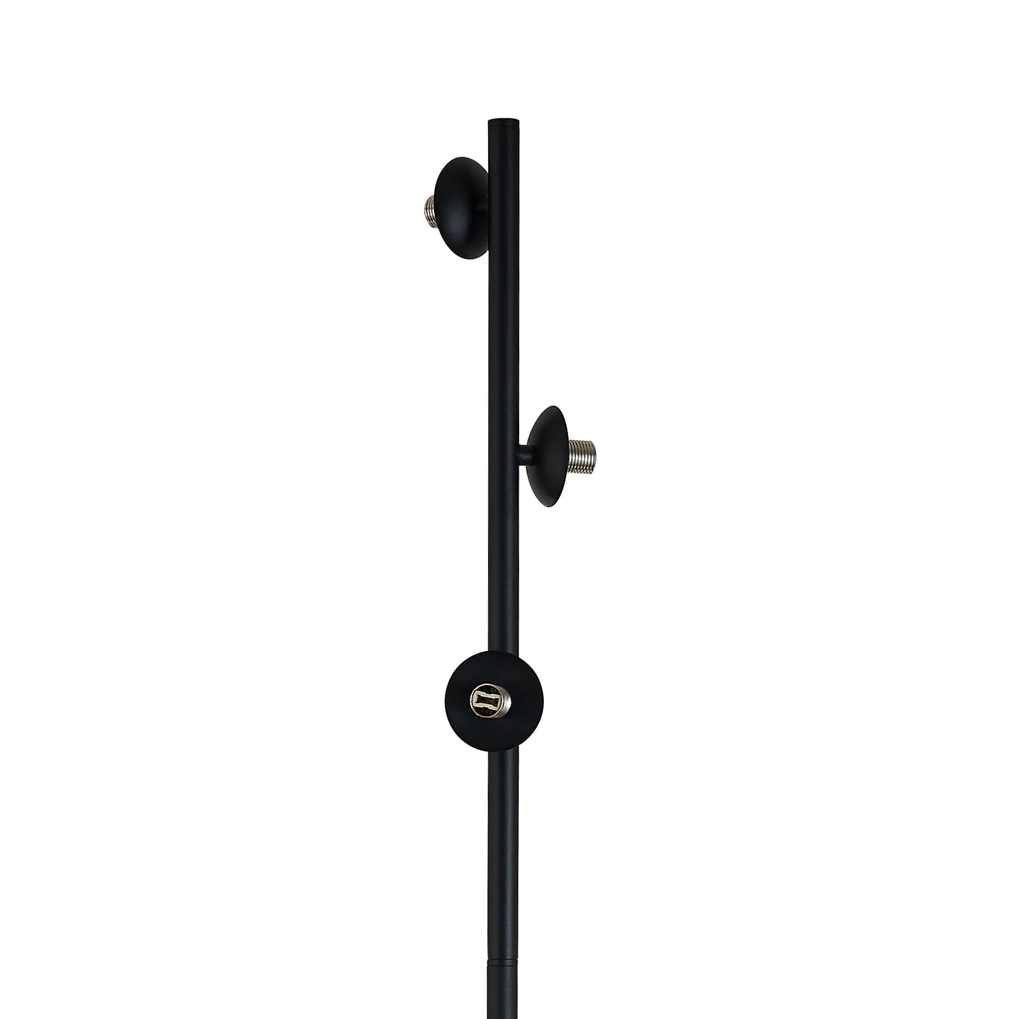 Deacon Floor Lamp Without Shade 3 Light - Satin Black