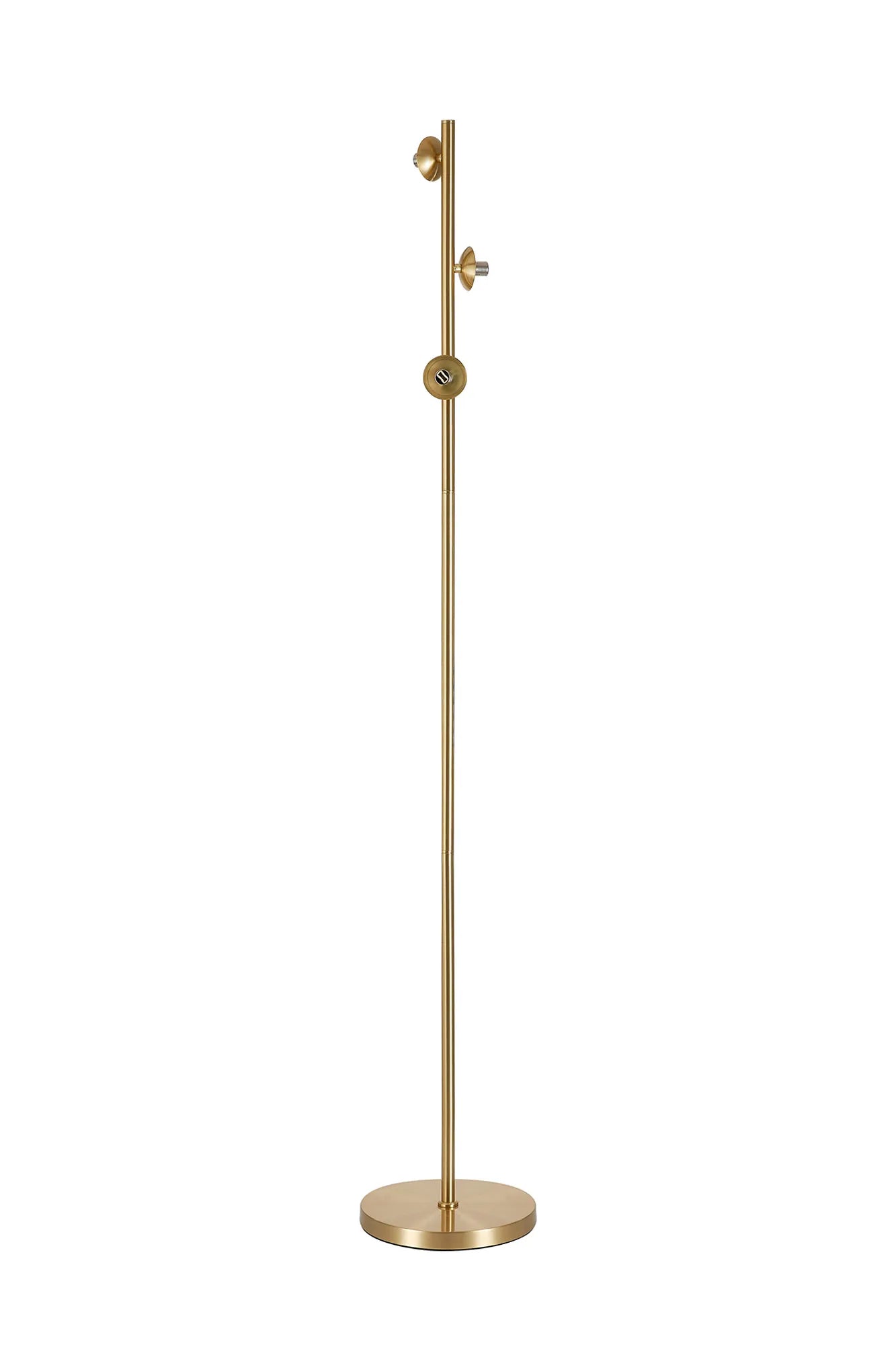 Deacon Floor Lamp Without Shade 3 Light - Satin Gold