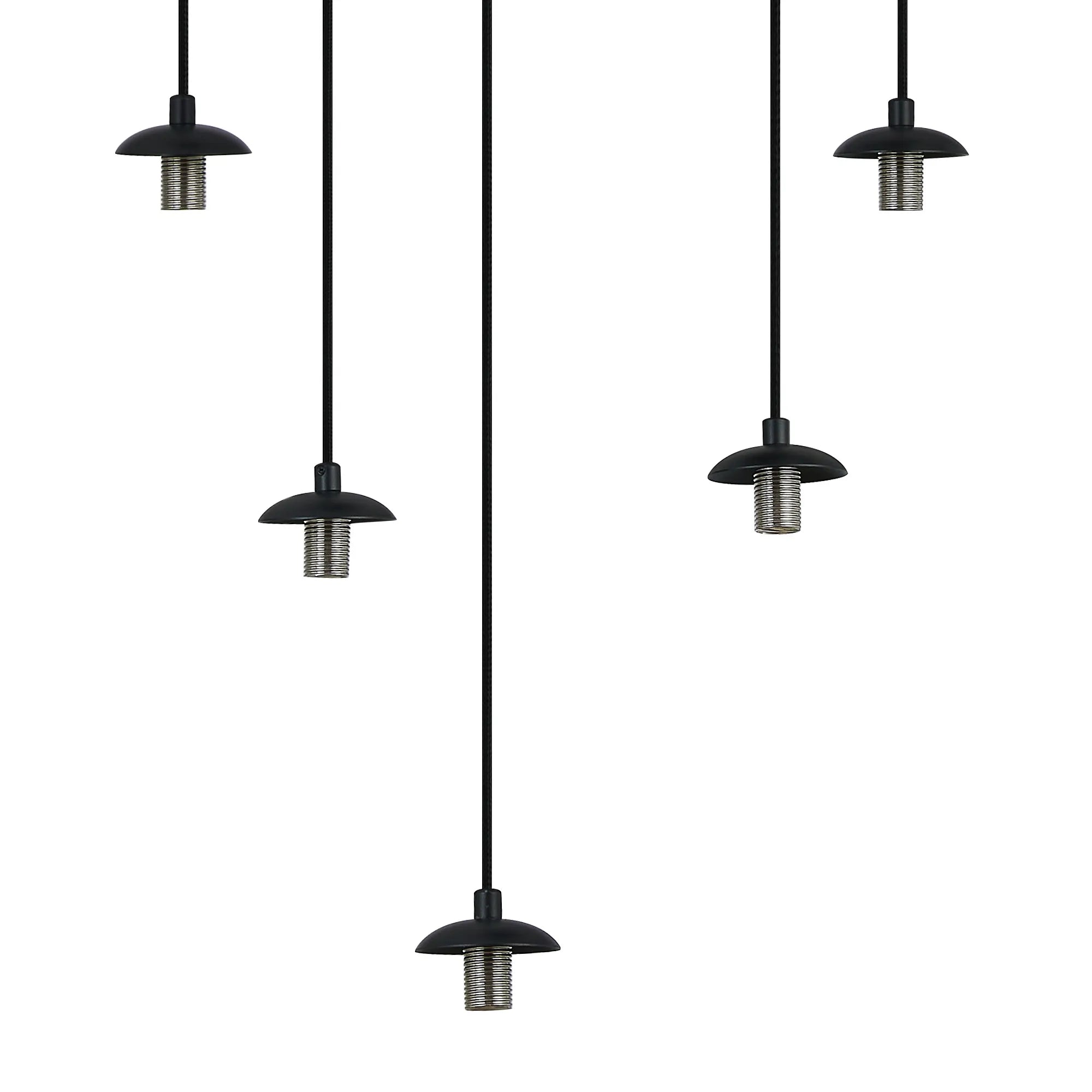 Deacon 50cm Round Pendant (Frame Only) 1 Single Light - Satin Black