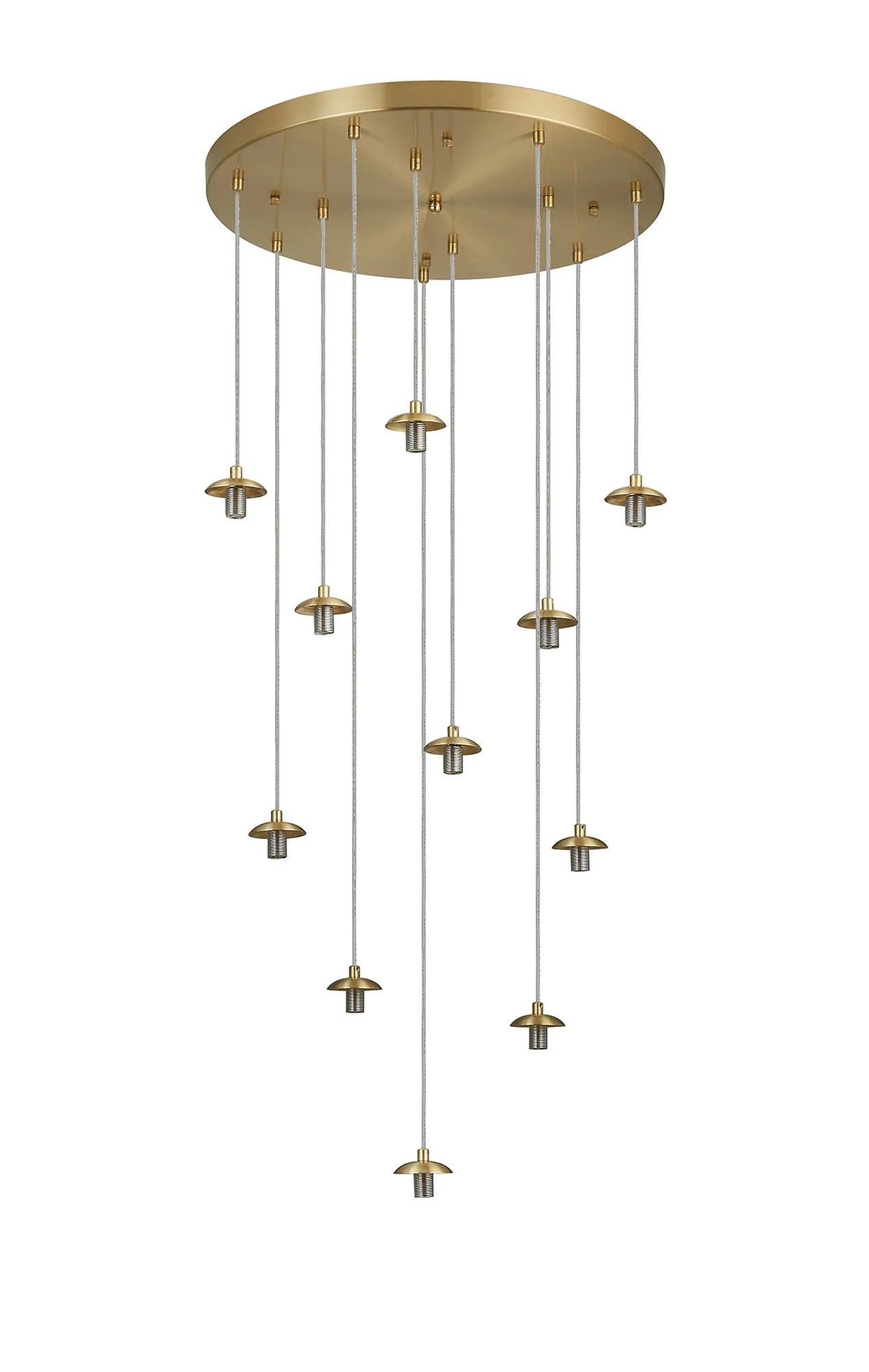 Deacon 50cm Round Pendant (Frame Only) 1 Single Light - Satin Gold