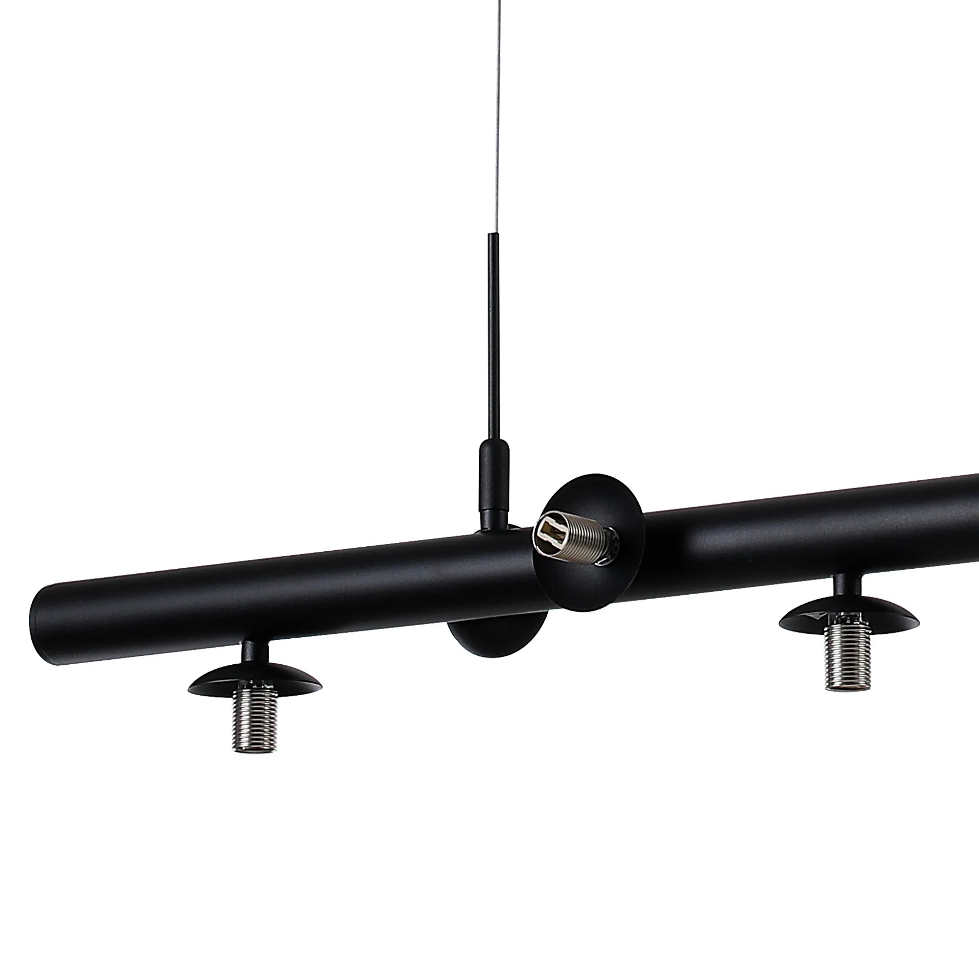 Deacon Linear Pendant (Frame Only) 9 Light - Satin Black