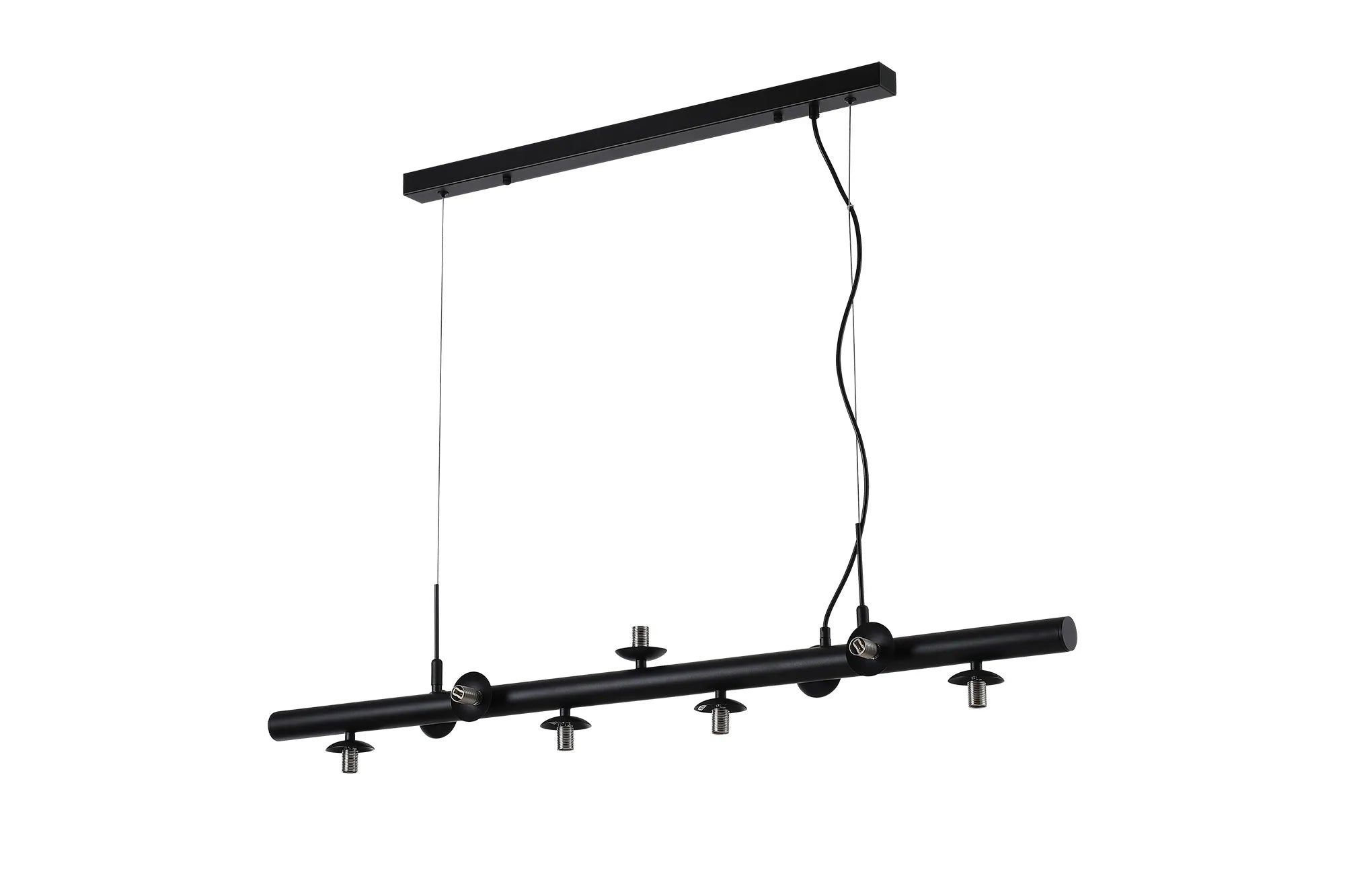 Deacon Linear Pendant (Frame Only) 9 Light - Satin Black