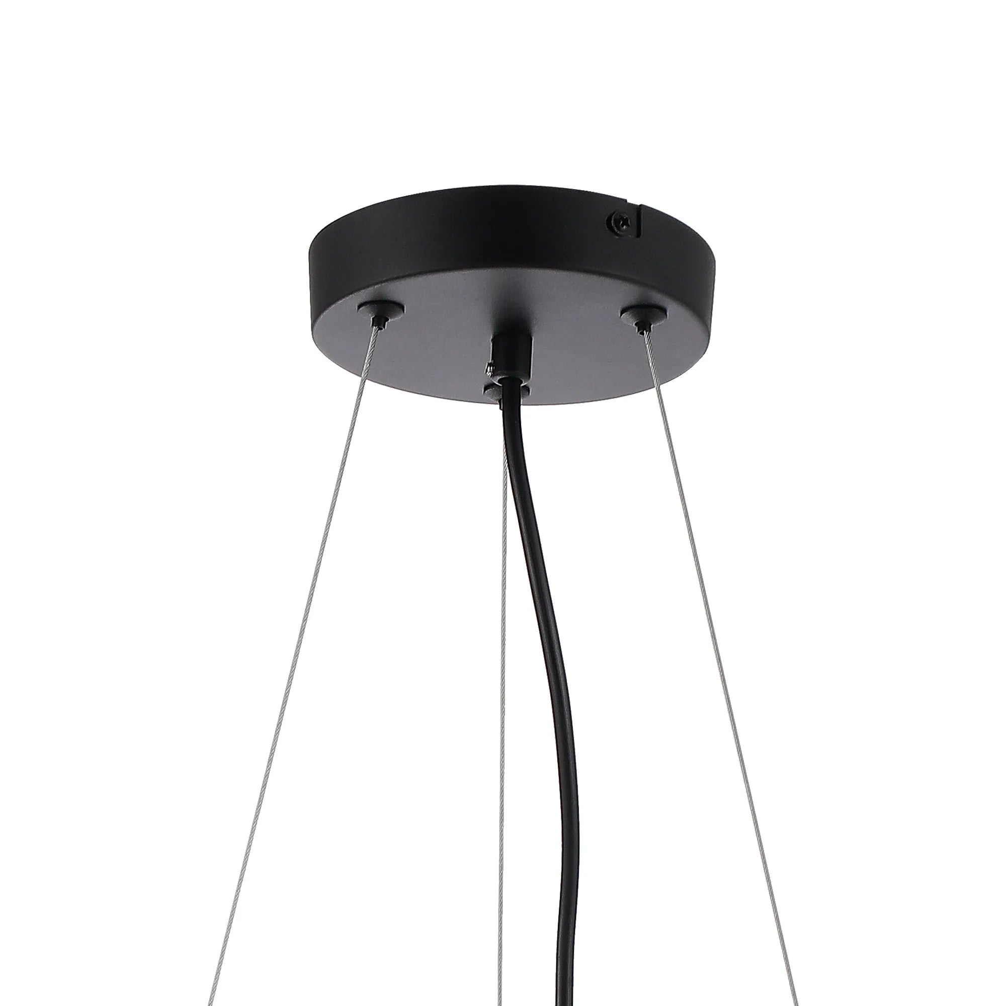 Deacon Circular Pendant (Frame Only) 16 Light - Satin Black