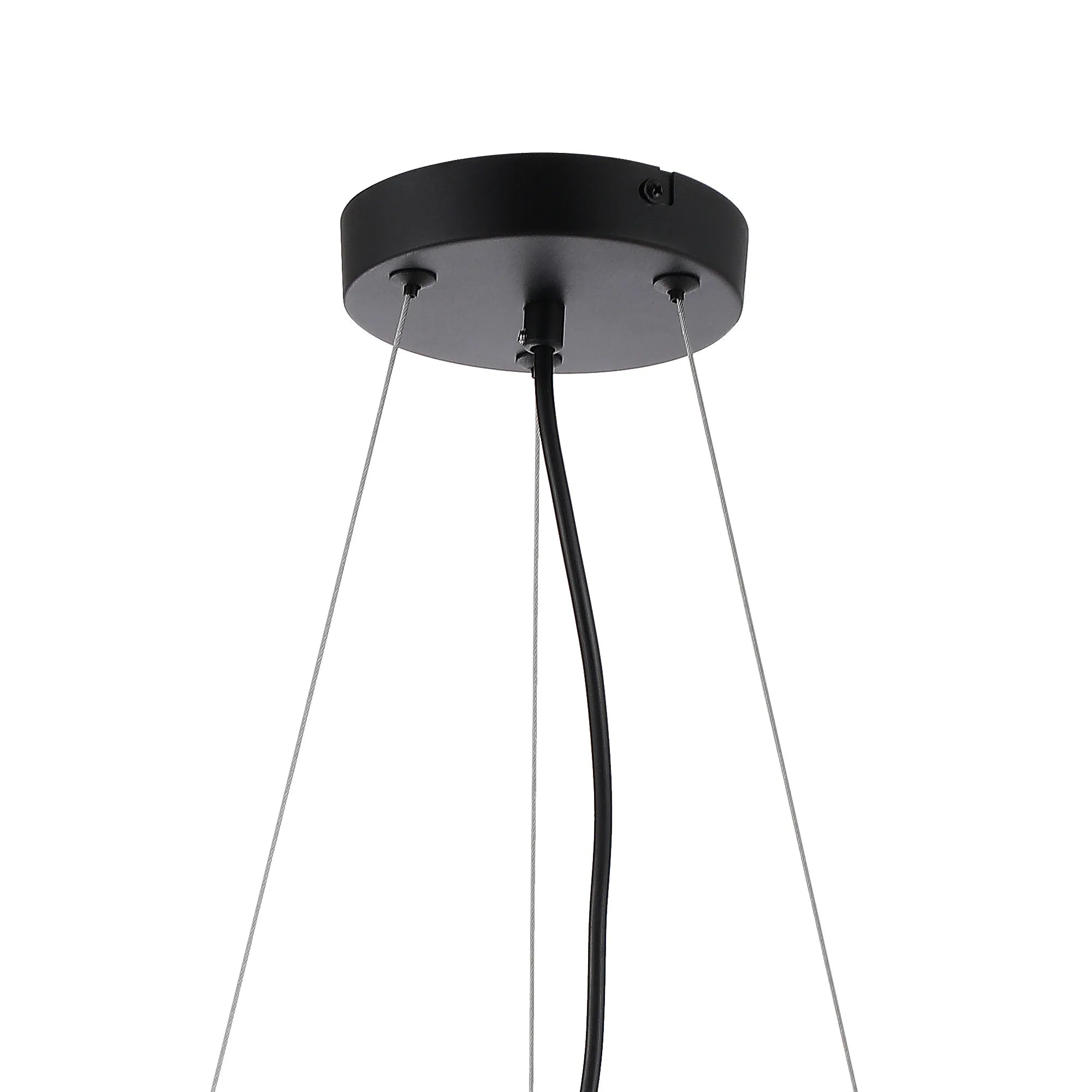 Deacon Circular Pendant (Frame Only) 16 Light - Satin Black