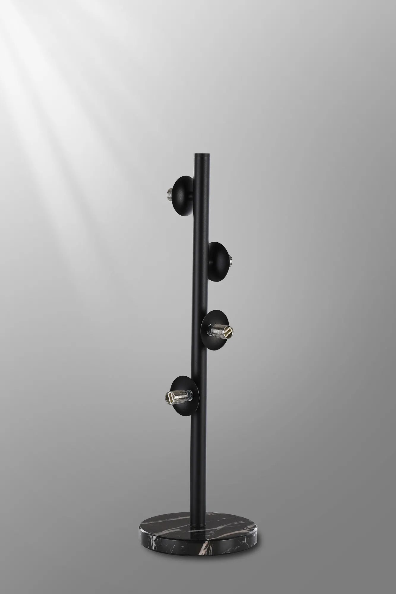 Deacon Table Lamp Without Shade 4 Light - Satin Black