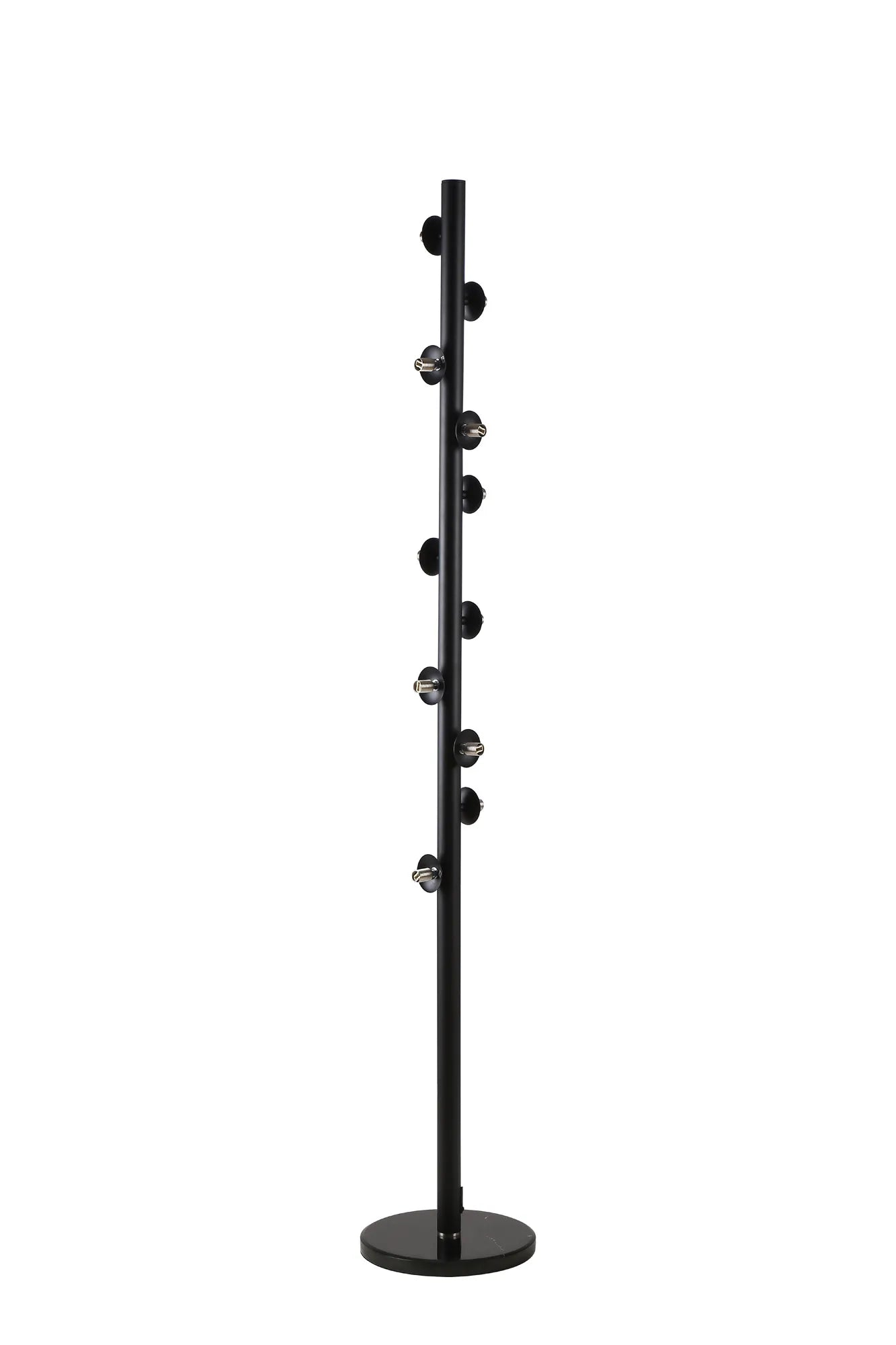 Deacon Floor Lamp Without Shade 1 Single Light - Satin Black