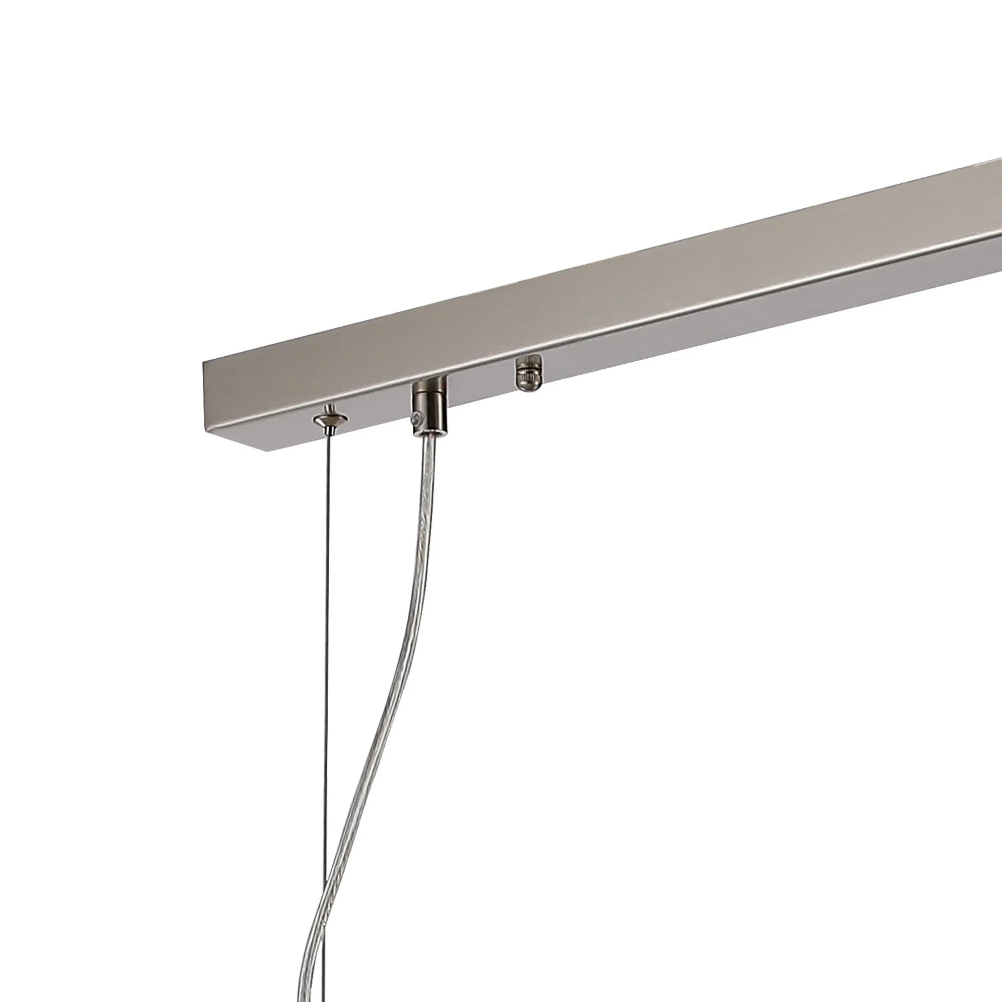 Deacon Linear Pendant (Frame Only) 9 Light - Satin Nickel