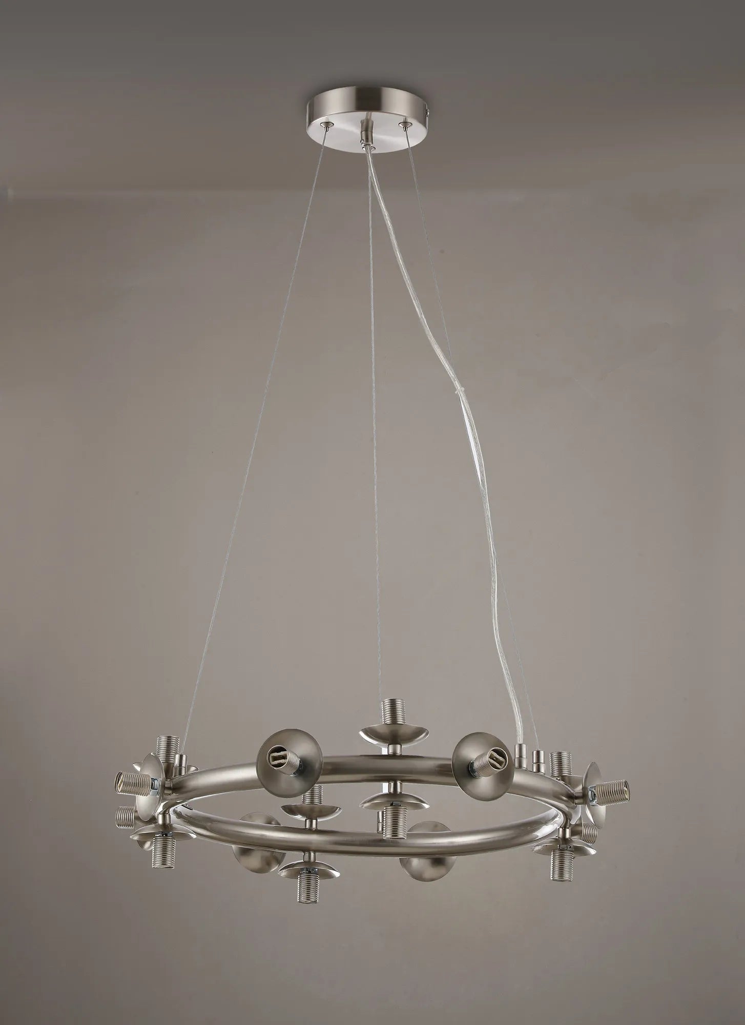 Deacon Circular Pendant (Frame Only) 16 Light - Satin Nickel