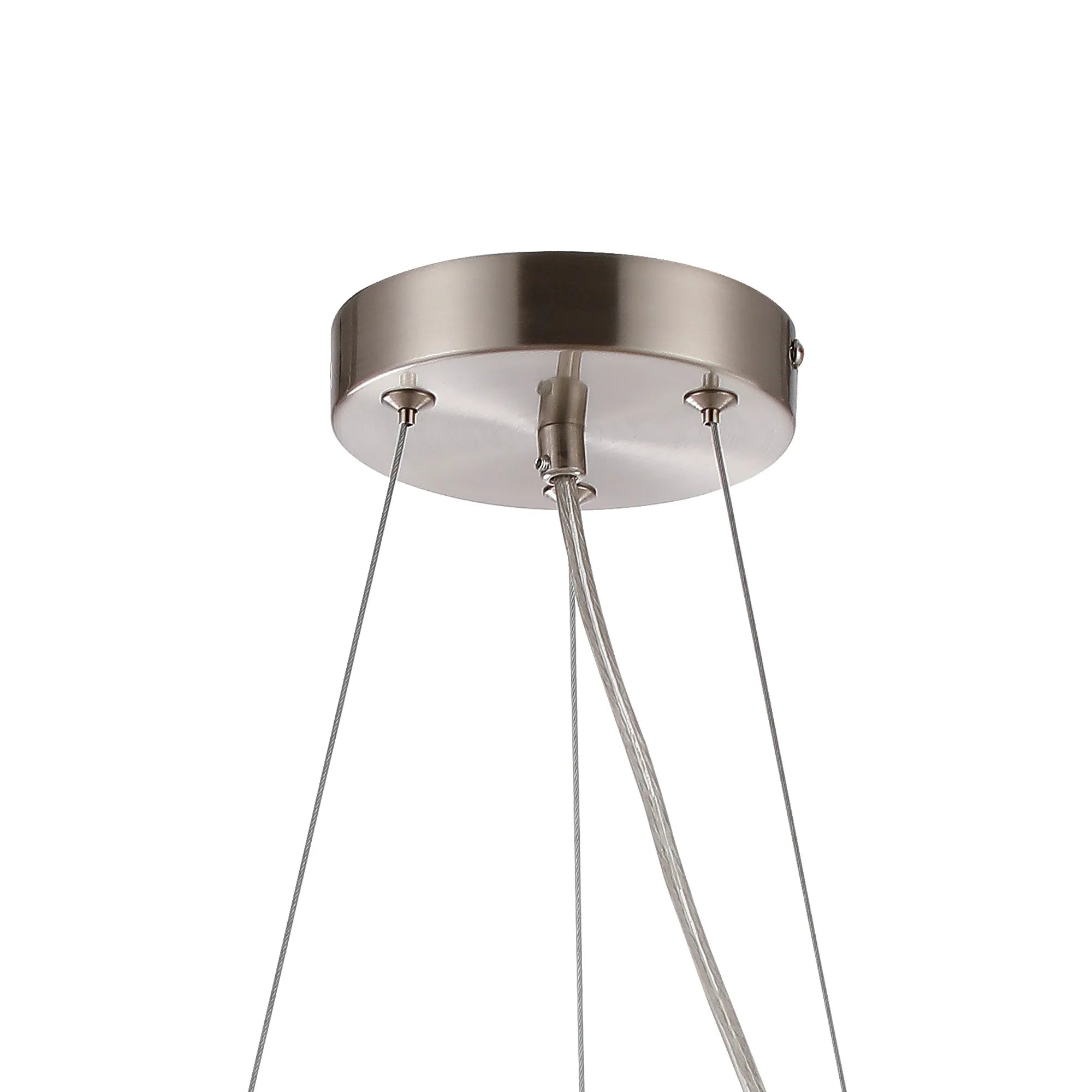 Deacon Circular Pendant (Frame Only) 16 Light - Satin Nickel