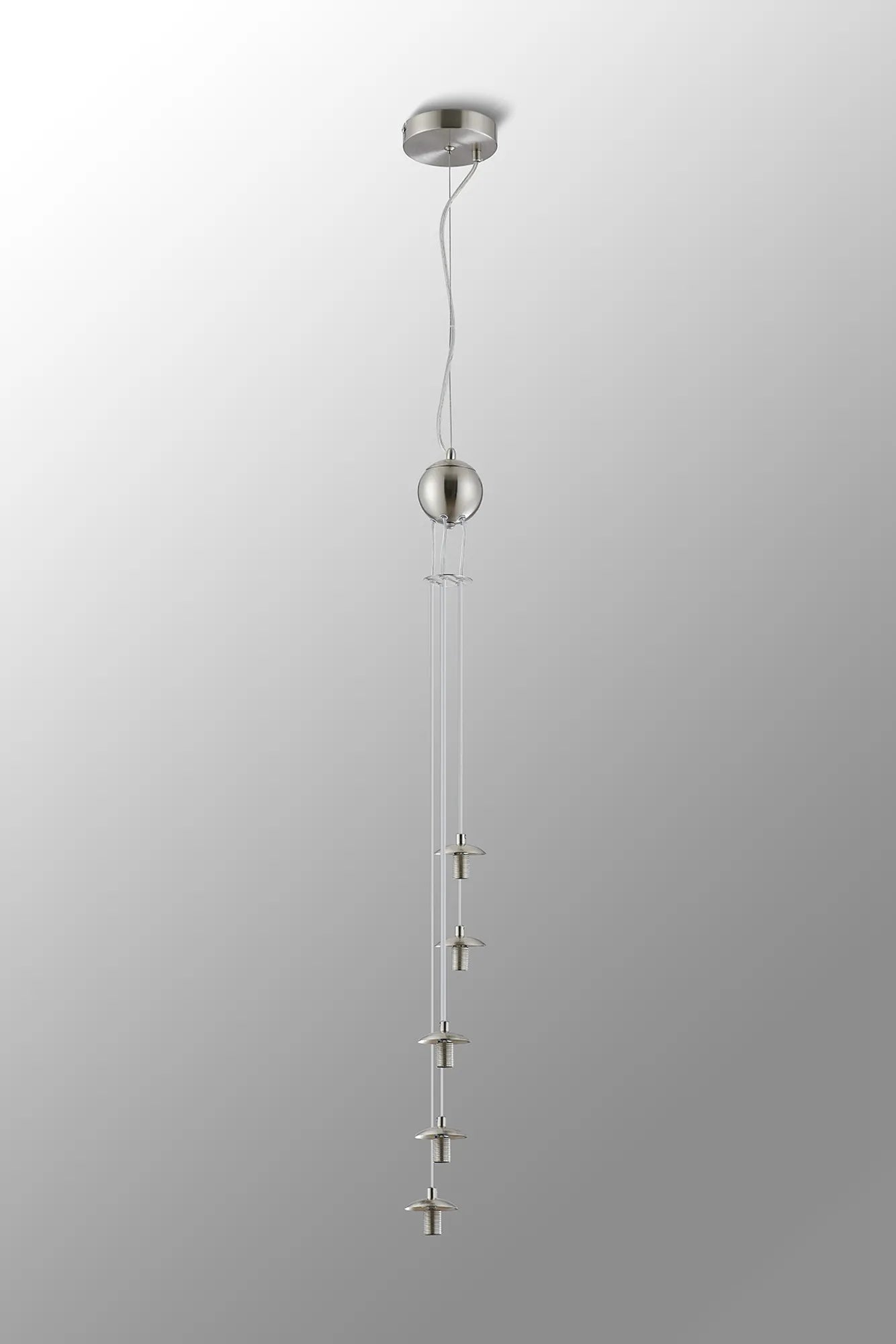 Deacon Pendant (Frame Only) 5 Light - Satin Nickel