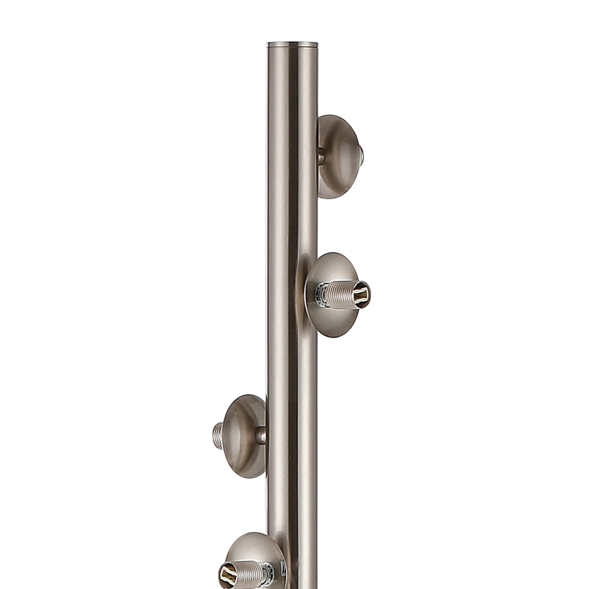 Deacon Floor Lamp Without Shade 1 Single Light - Satin Nickel