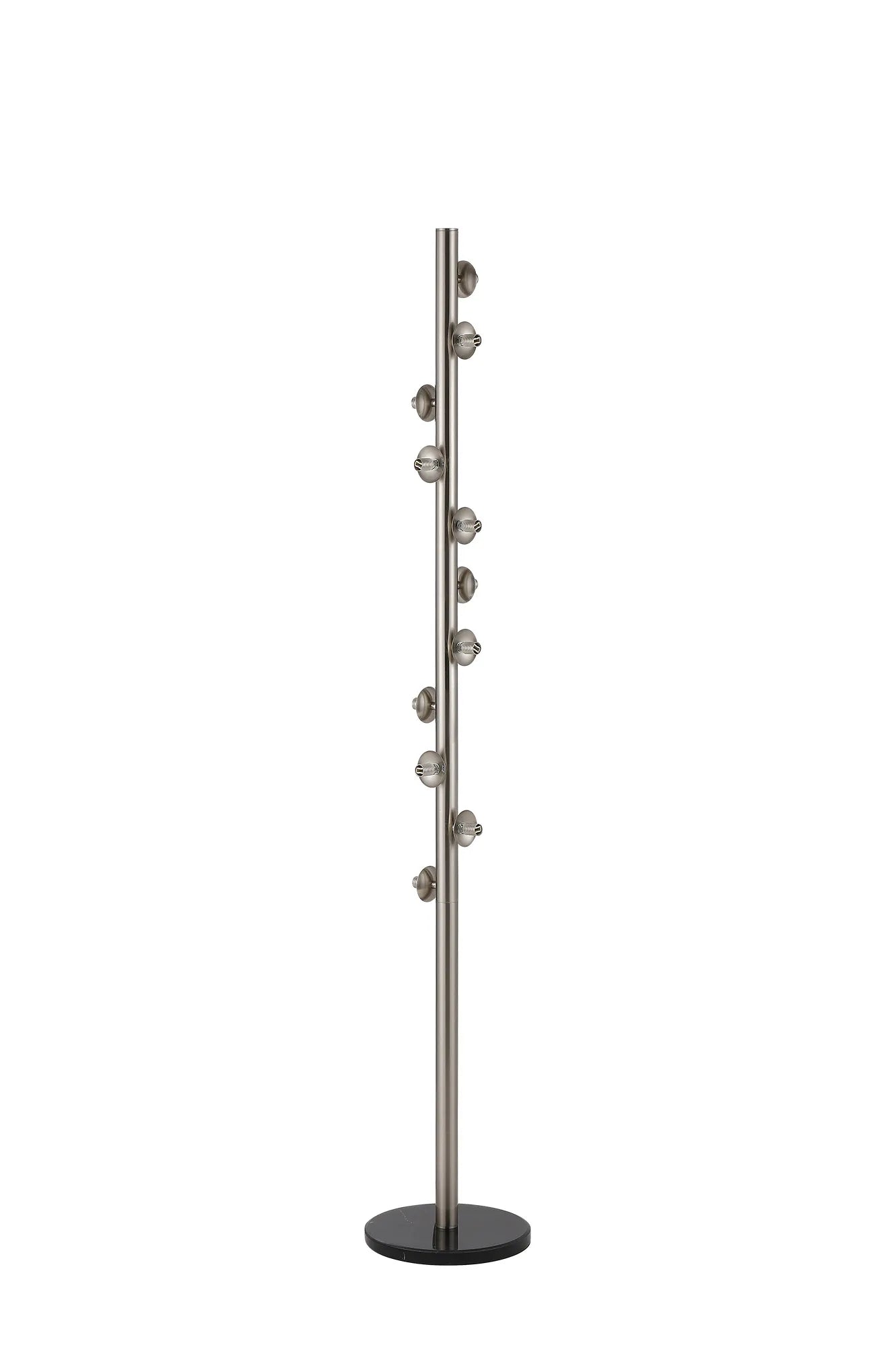 Deacon Floor Lamp Without Shade 1 Single Light - Satin Nickel