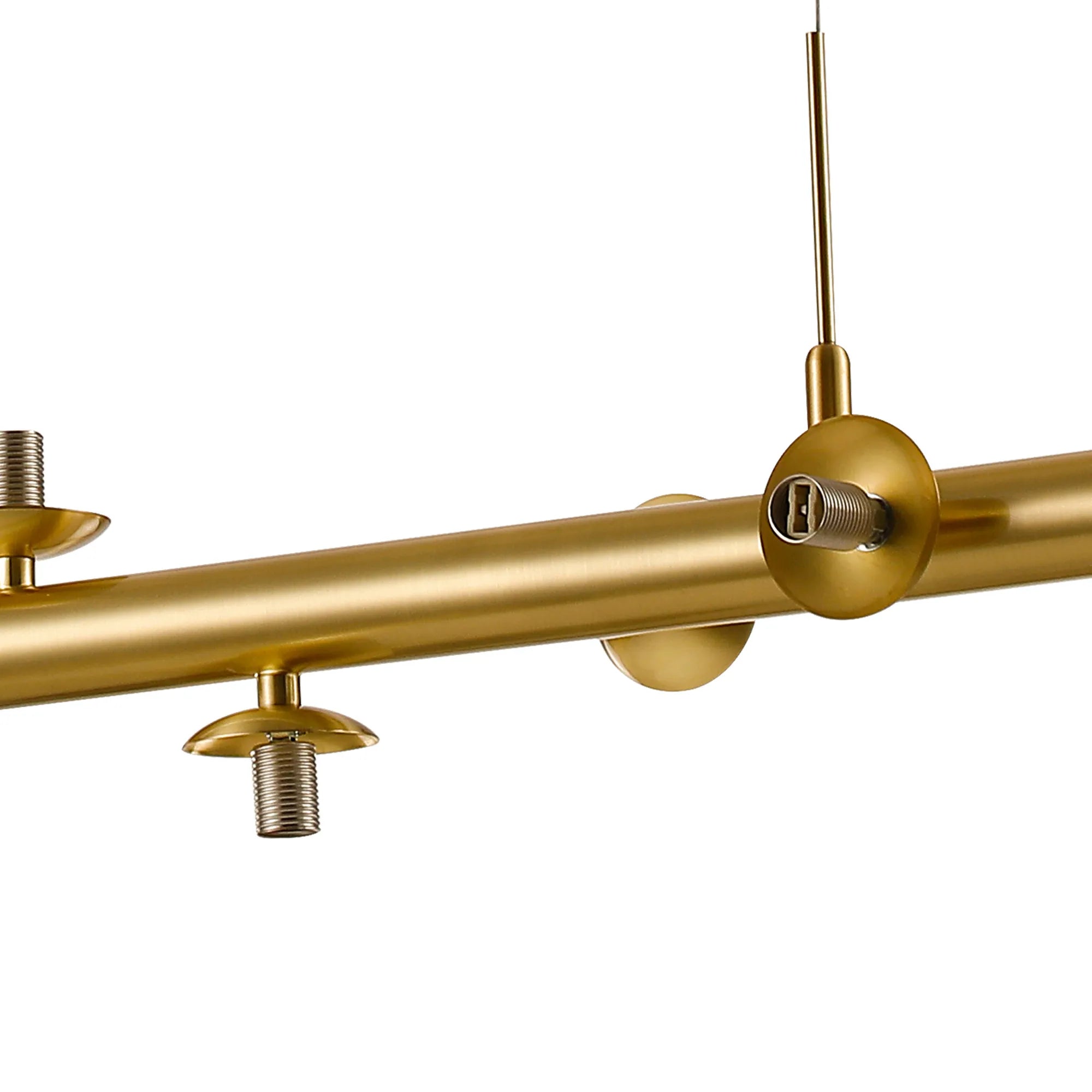 Deacon Linear Pendant (Frame Only) 9 Light - Satin Gold