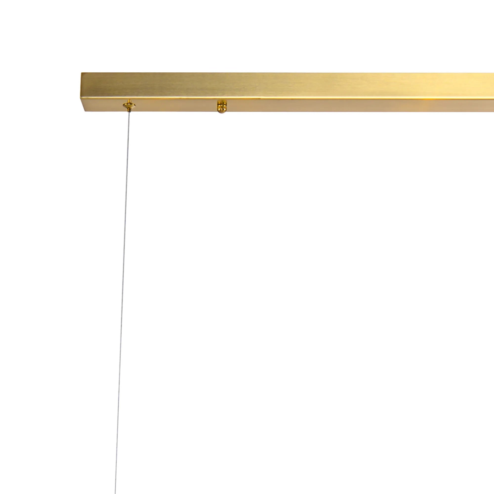 Deacon Linear Pendant 9 Light - Satin Gold Iridescent Plated Glass
