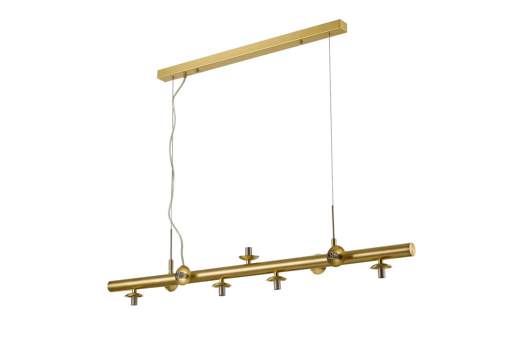 Deacon Linear Pendant (Frame Only) 9 Light - Satin Gold