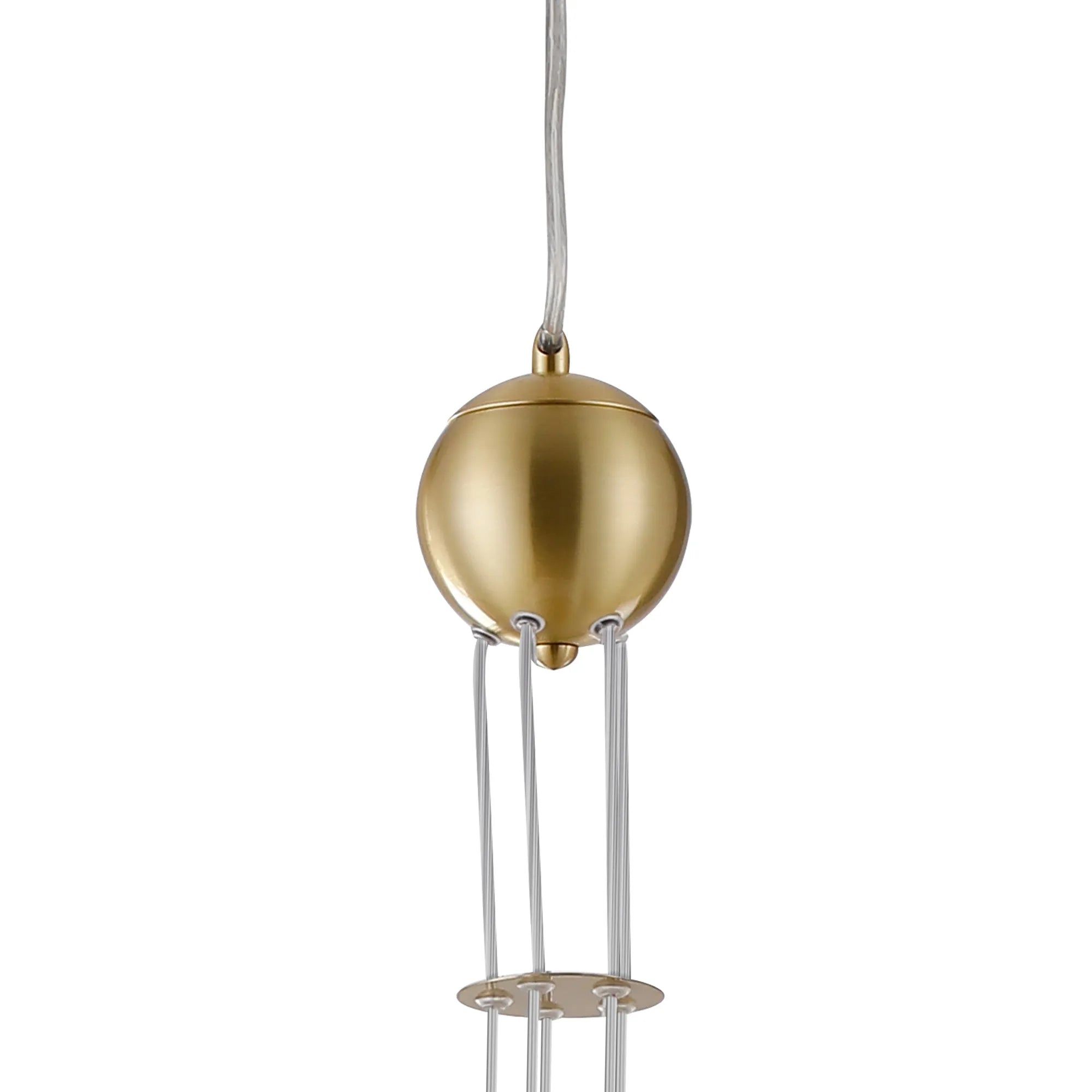 Deacon Pendant (Frame Only) 5 Light - Satin Gold