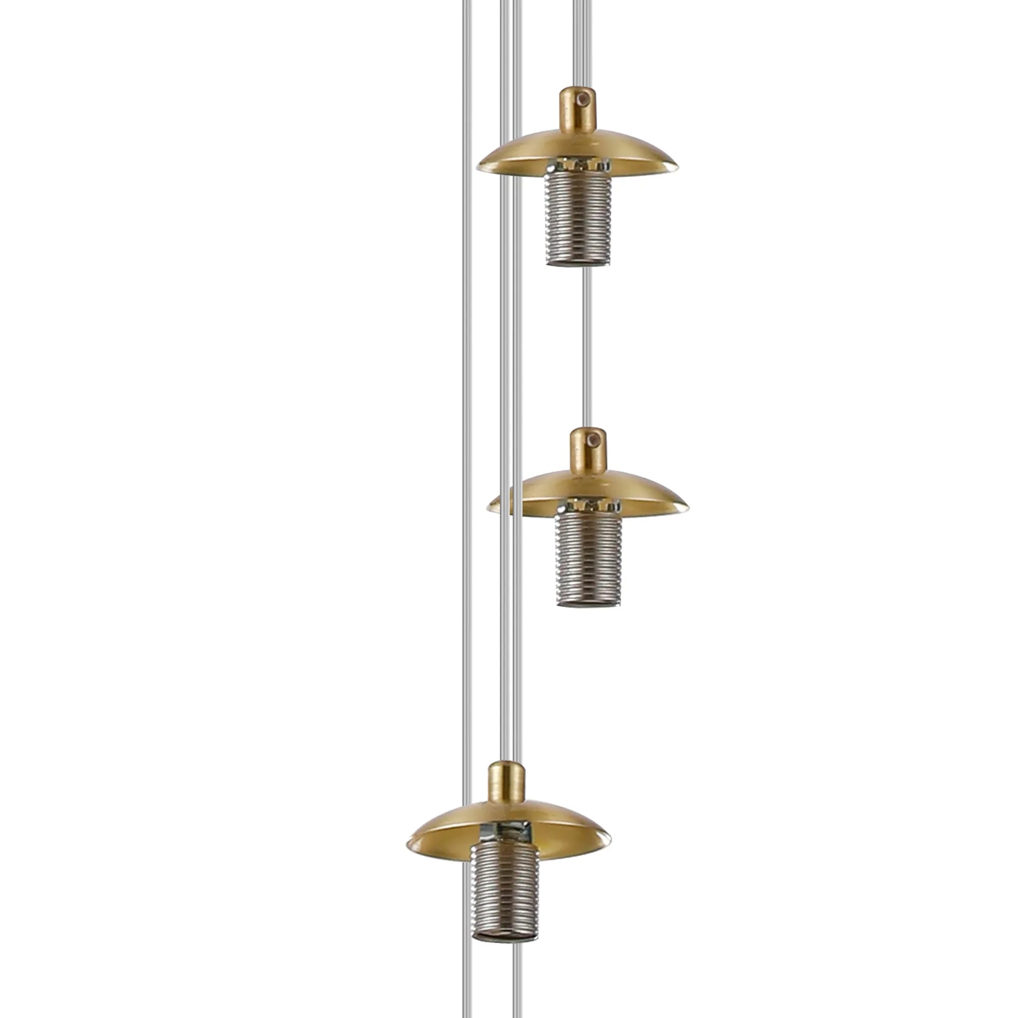 Deacon Pendant (Frame Only) 5 Light - Satin Gold