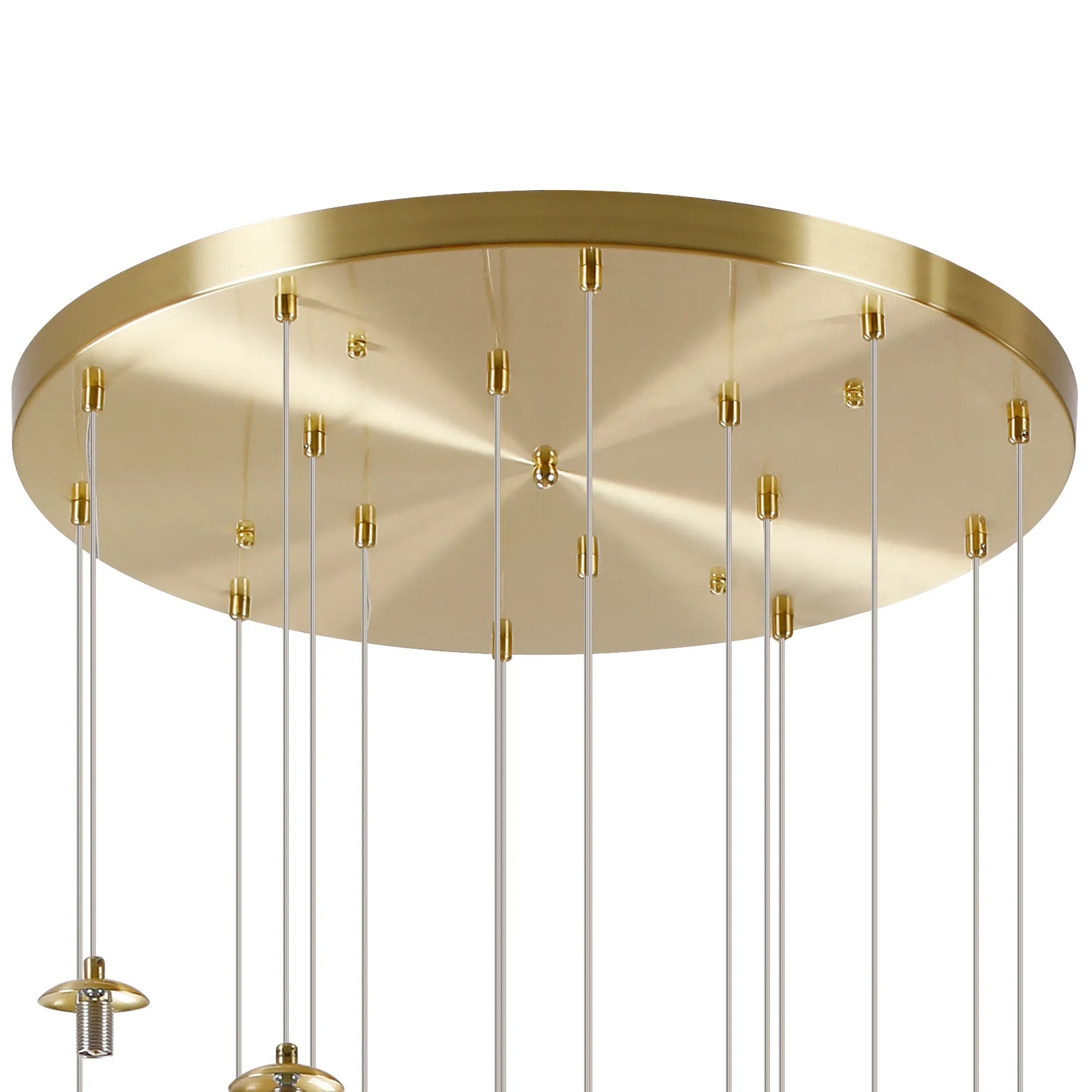 Deacon Pendant (Frame Only) 16 Light - Satin Gold