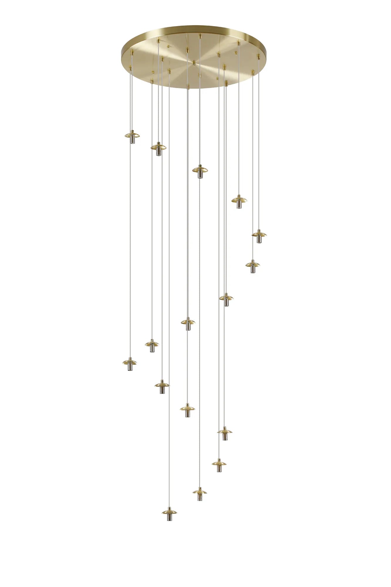 Deacon Pendant (Frame Only) 16 Light - Satin Gold