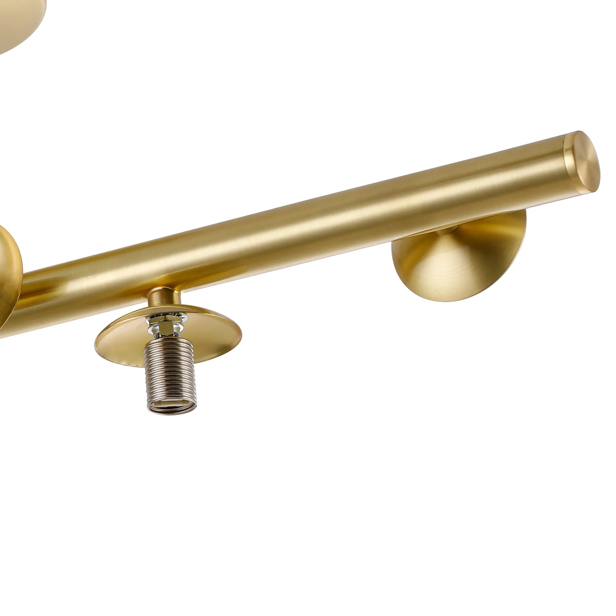 Deacon Semi-Flush Ceiling Light - (Frame Only) 6 Light - Satin Gold