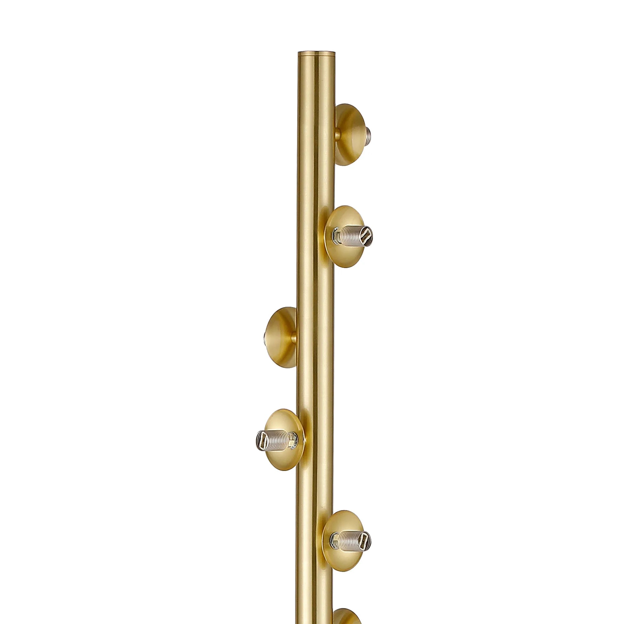 Deacon Floor Lamp Without Shade 1 Single Light - Satin Gold