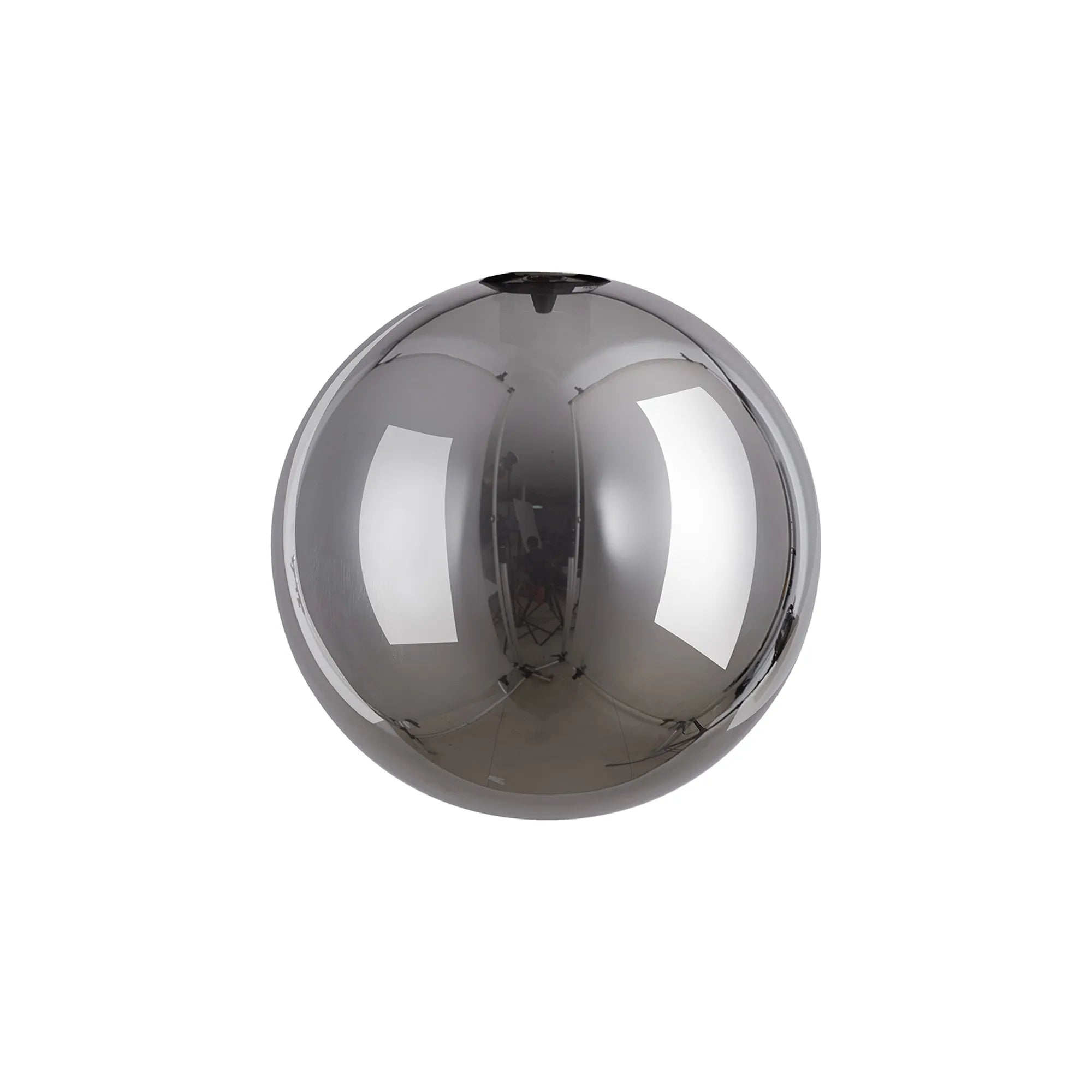 Deacon 12cm Round Chrome Plated Glass
