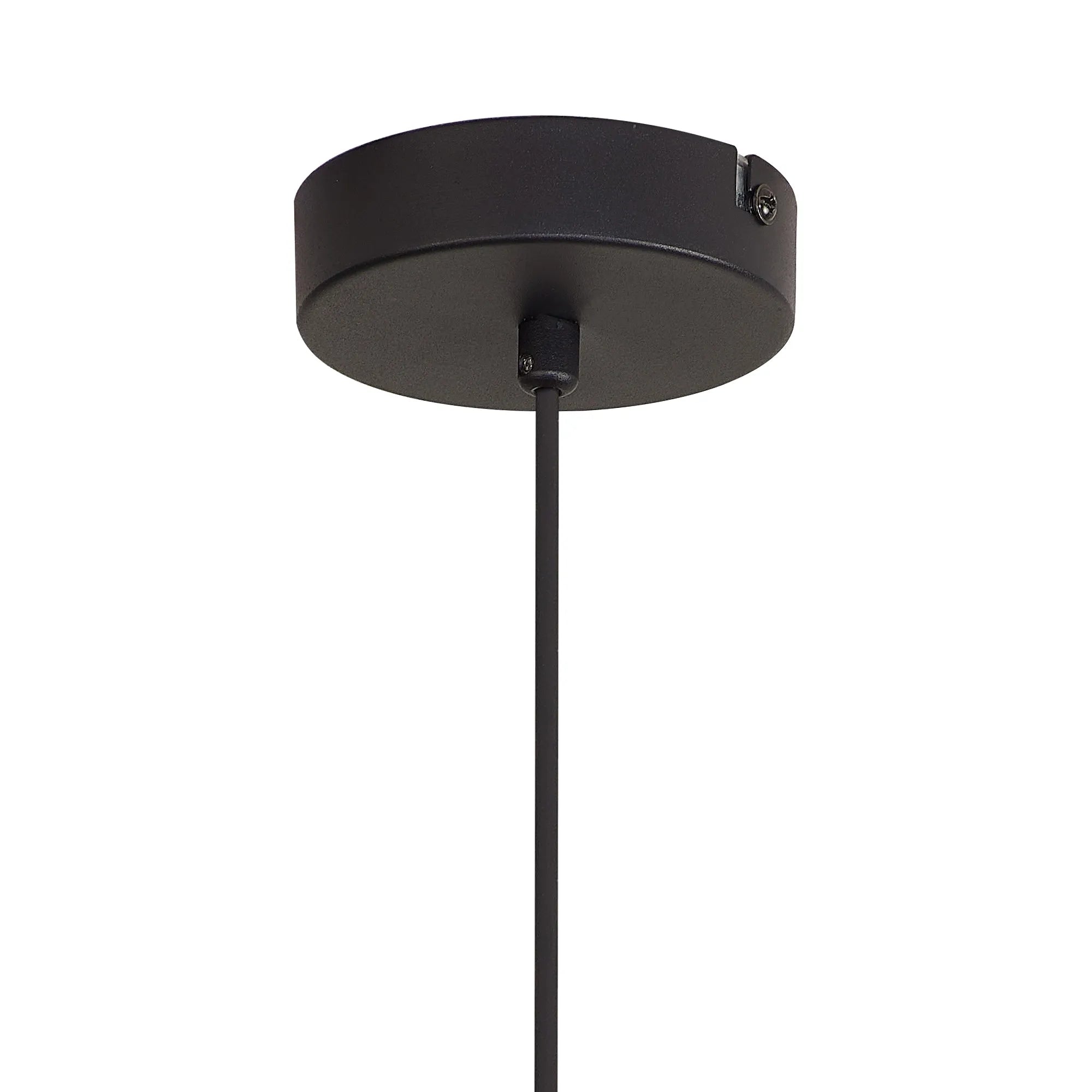 Deacon Single Pendant (Frame Only) Single Light - Satin Black
