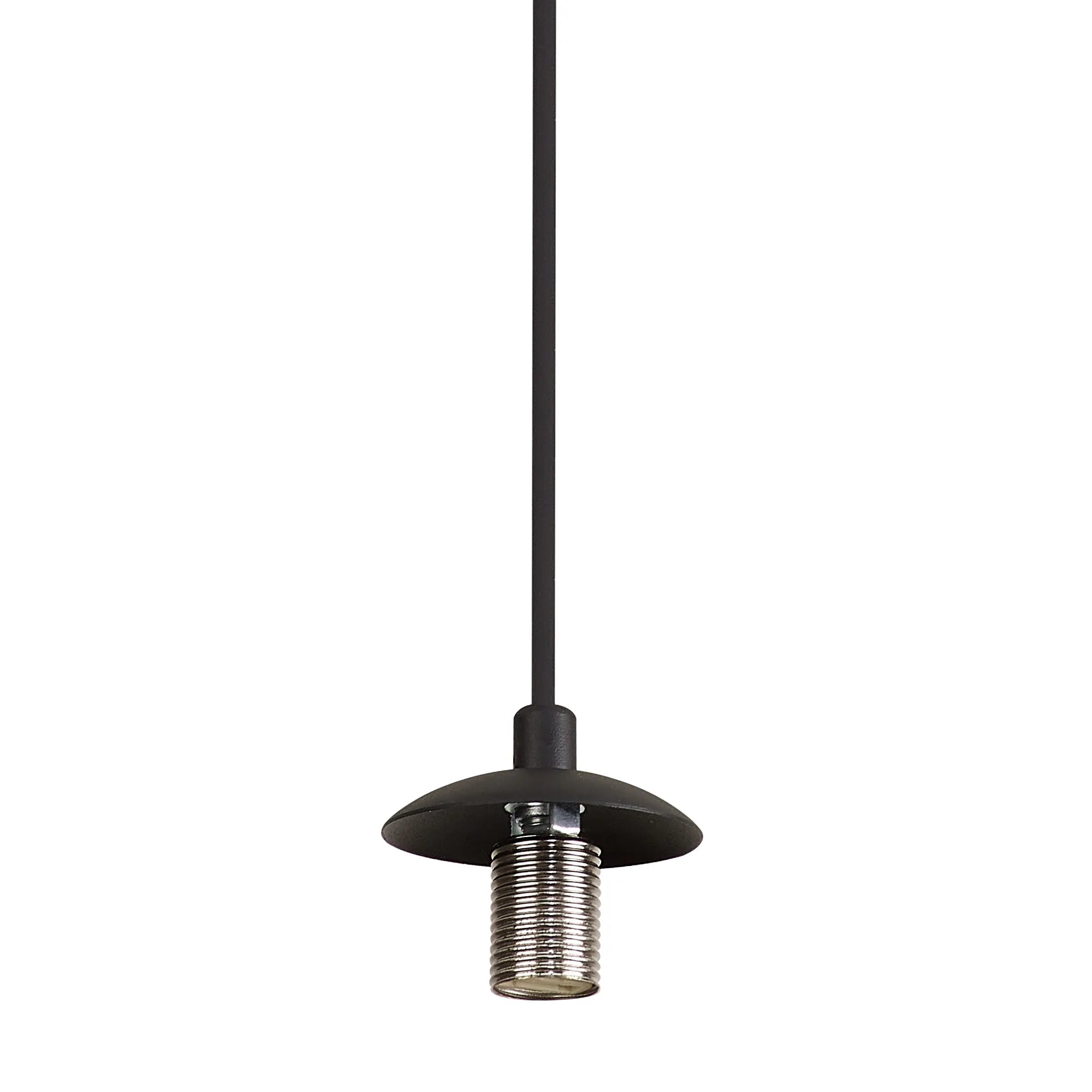 Deacon Single Pendant (Frame Only) Single Light - Satin Black
