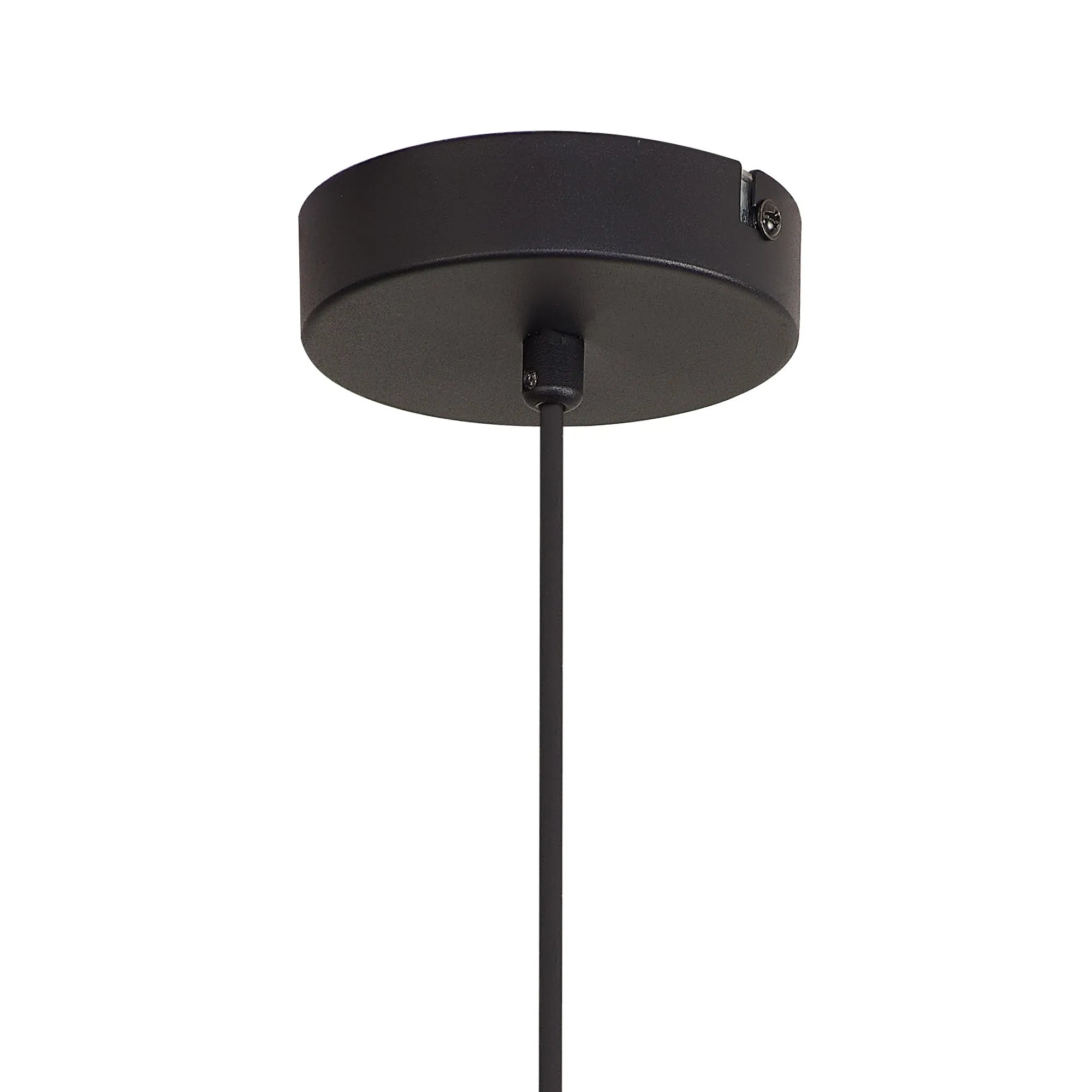 Deacon Single Pendant Single Light - Satin Black & Chrome