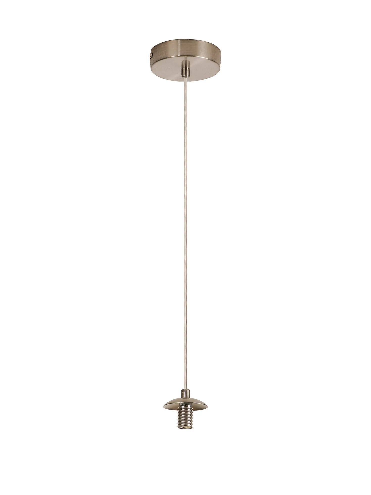 Deacon Single Pendant (Frame Only) Single Light - Satin Nickel