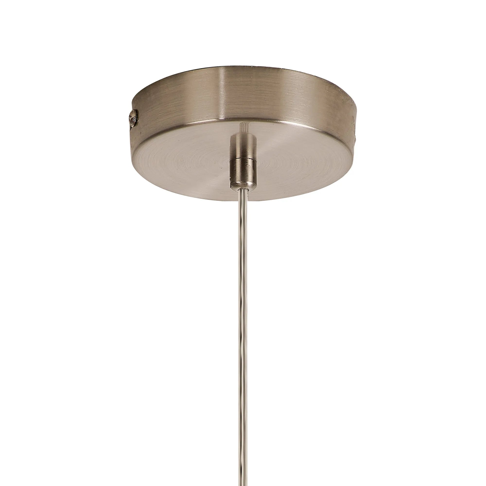 Deacon Single Pendant (Frame Only) Single Light - Satin Nickel