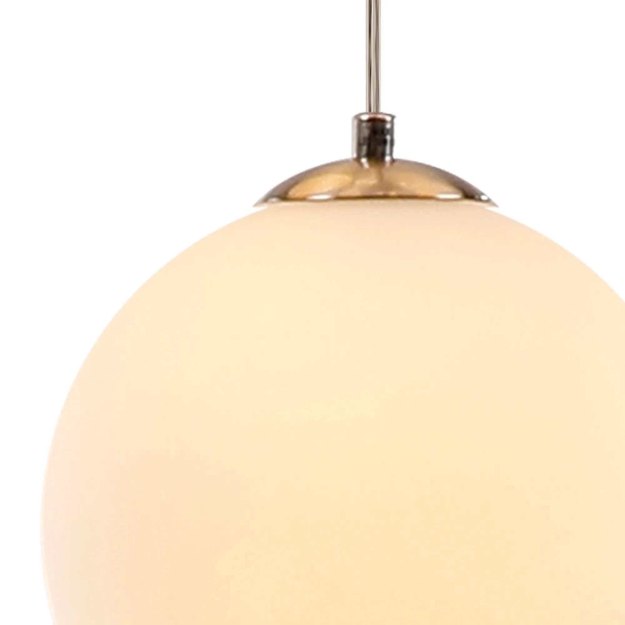 Deacon Single Pendant Single Light - Satin Nickel & Opal
