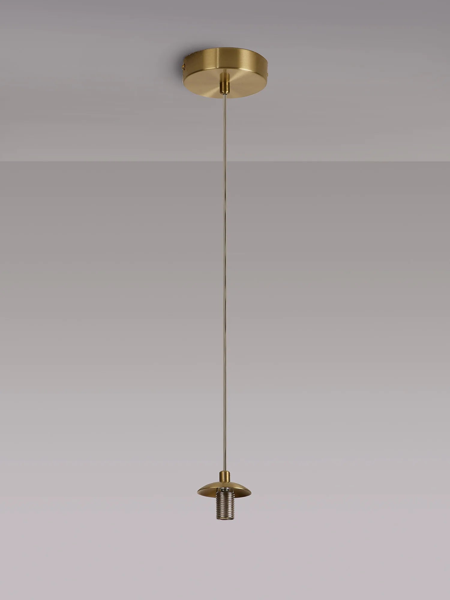 Deacon Single Pendant (Frame Only) Single Light - Satin Gold