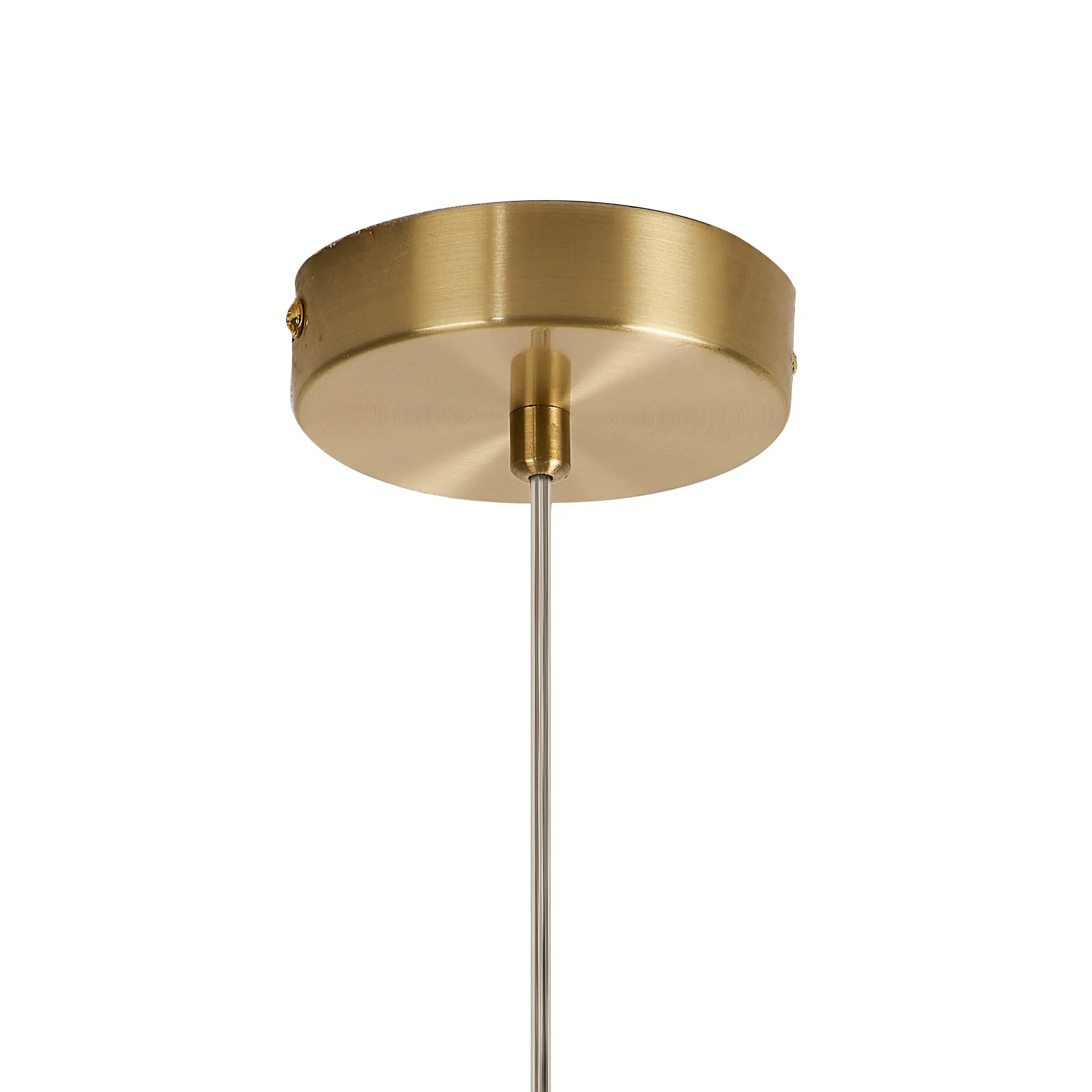 Deacon Single Pendant Single Light - Satin Gold & Amber
