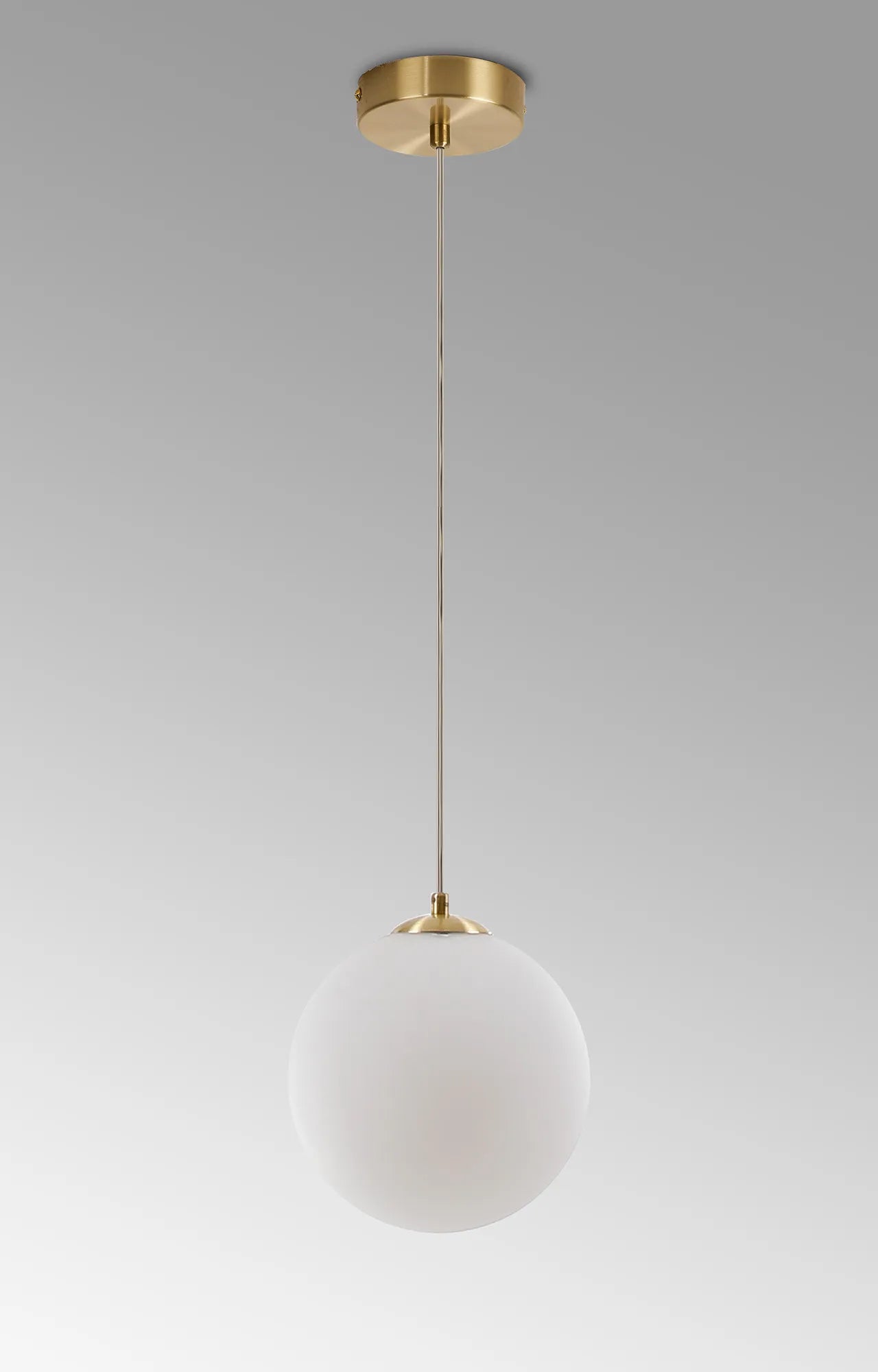 Deacon Single Pendant Single Light - Satin Gold & Opal