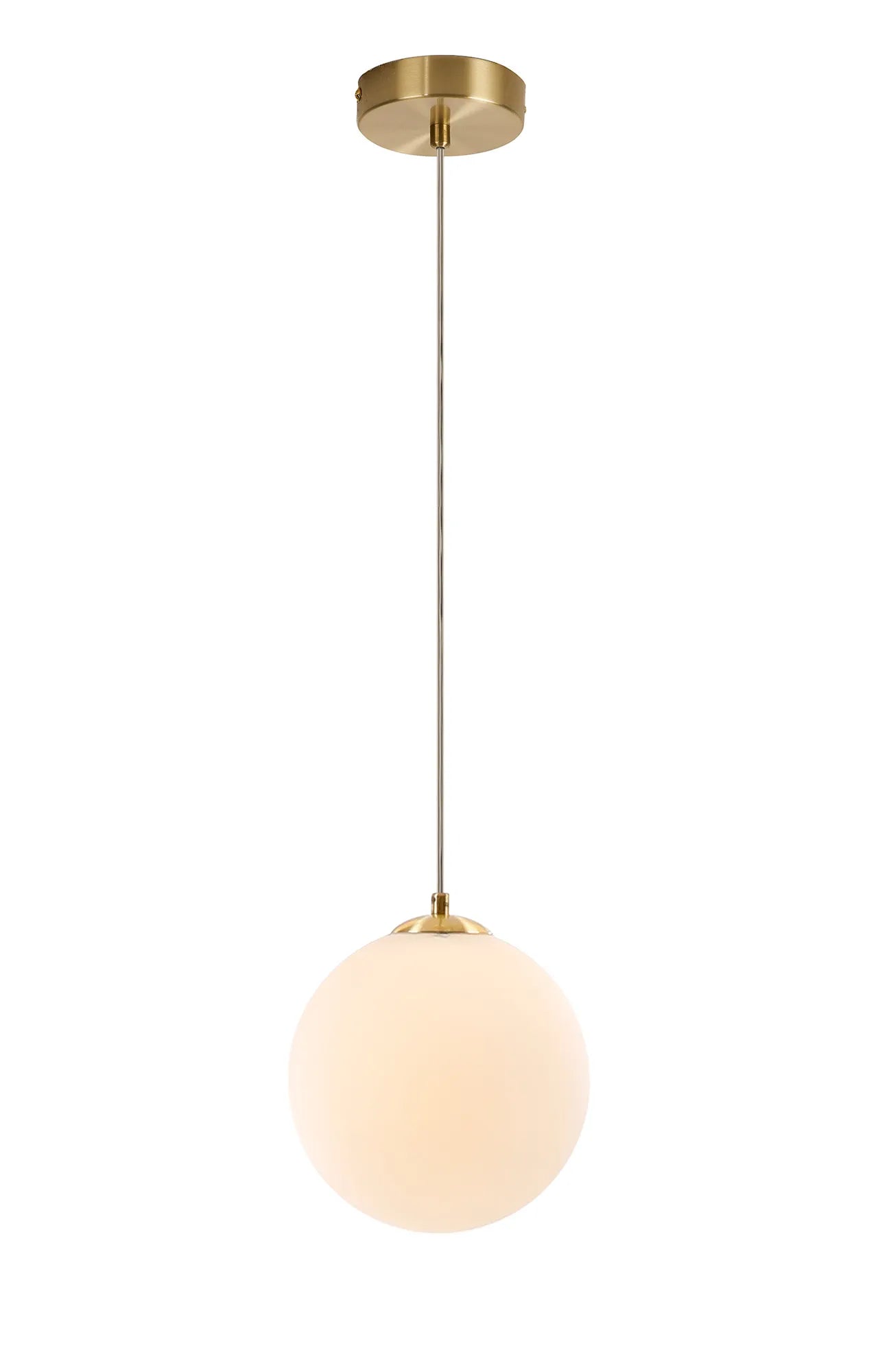 Deacon Single Pendant Single Light - Satin Gold & Opal