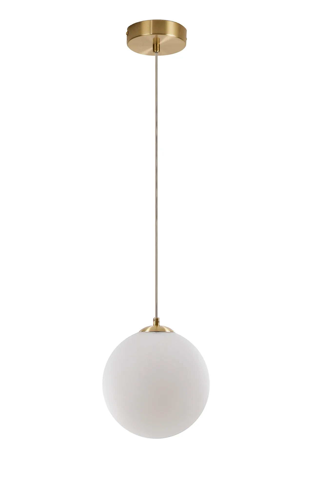 Deacon Single Pendant Single Light - Satin Gold & Opal