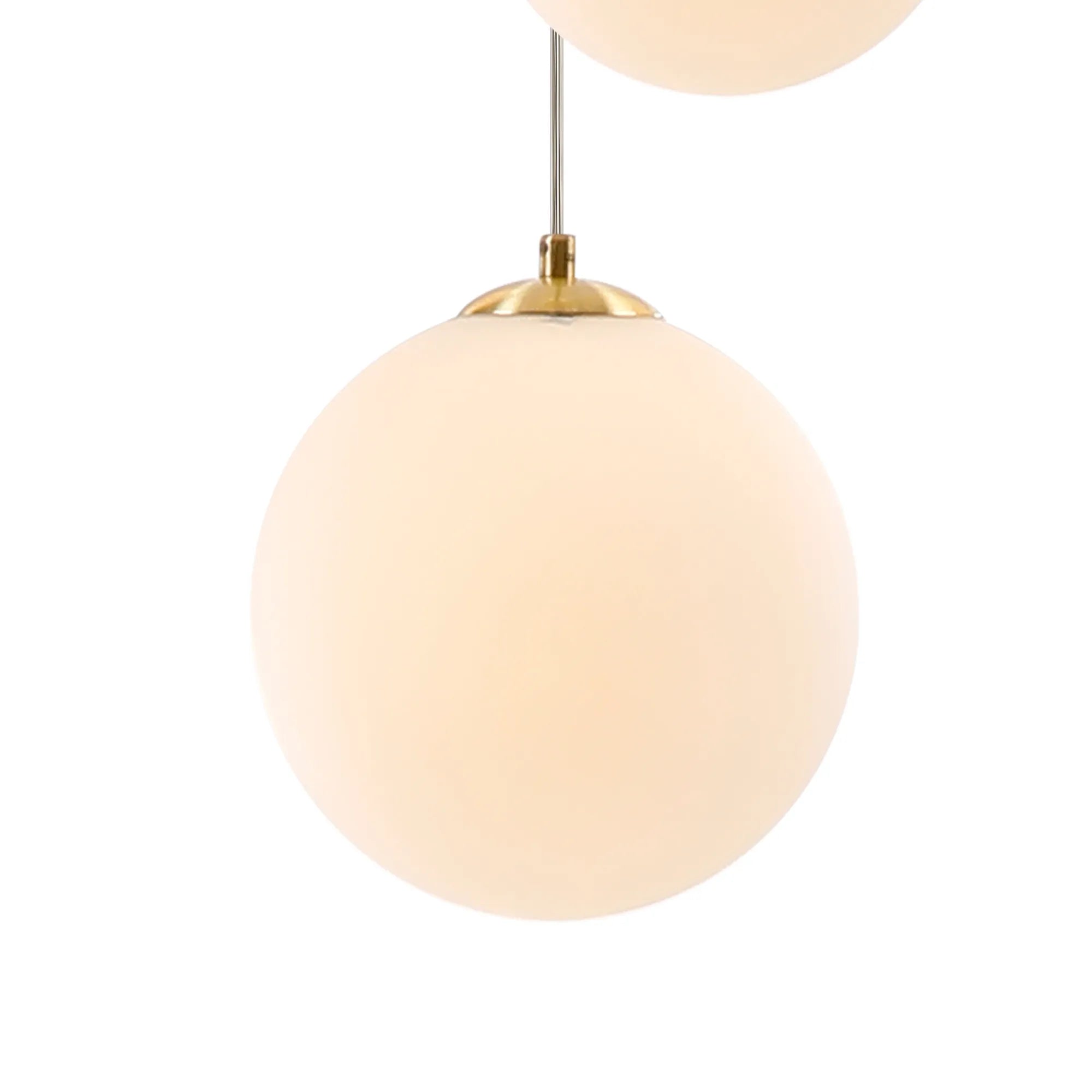 Deacon Round Pendant 3 Light - Satin Gold & Opal