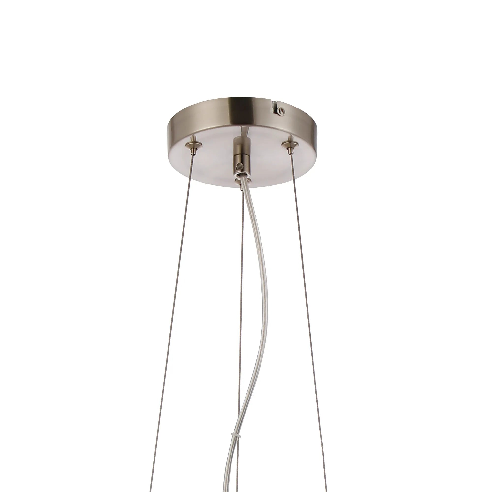 Deacon Twisted Pendant (Frame Only) 9 Light - Satin Nickel