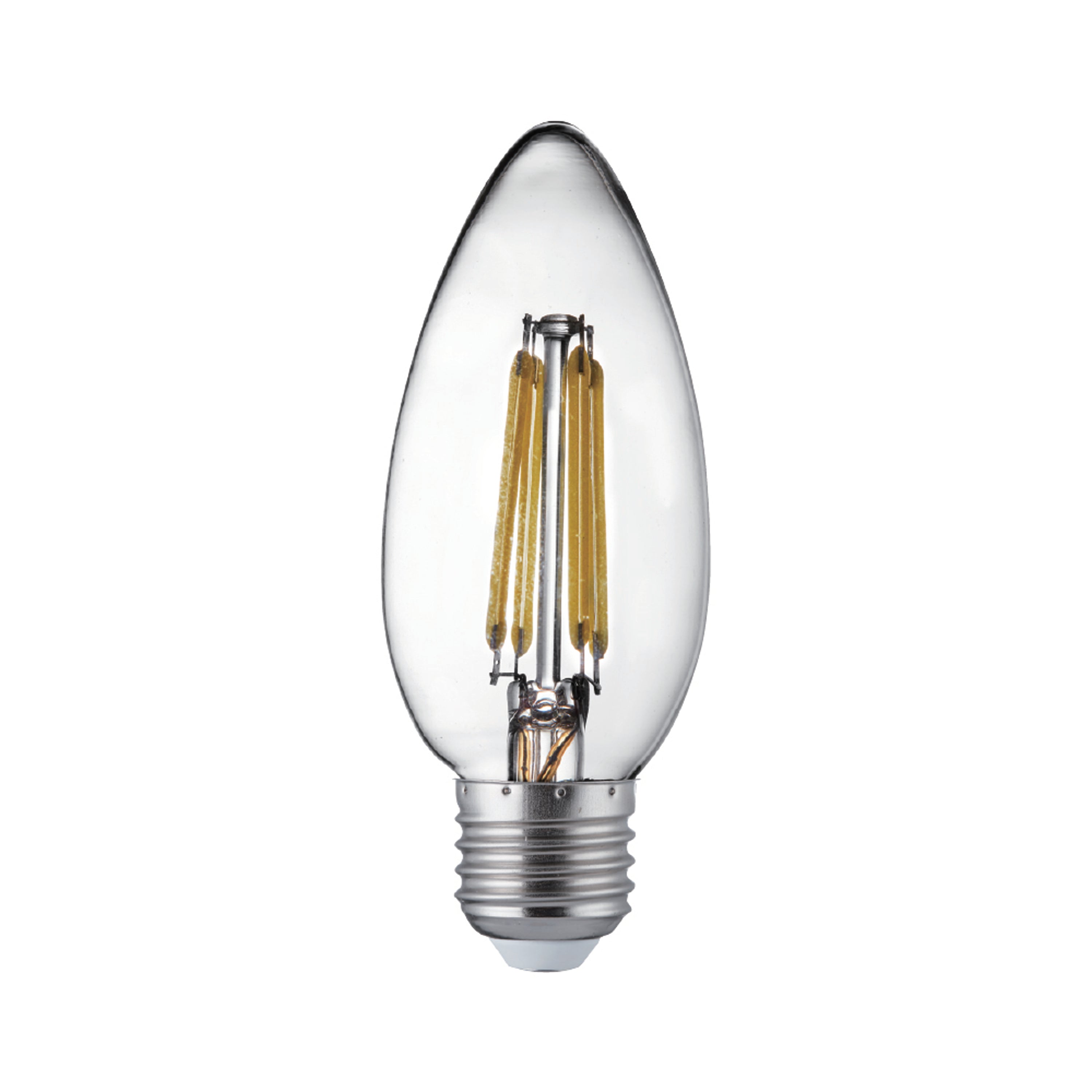 Searchlight E27 LED 6W Filament Candle Lamp - 2700K - Dimmable - Pack of 10