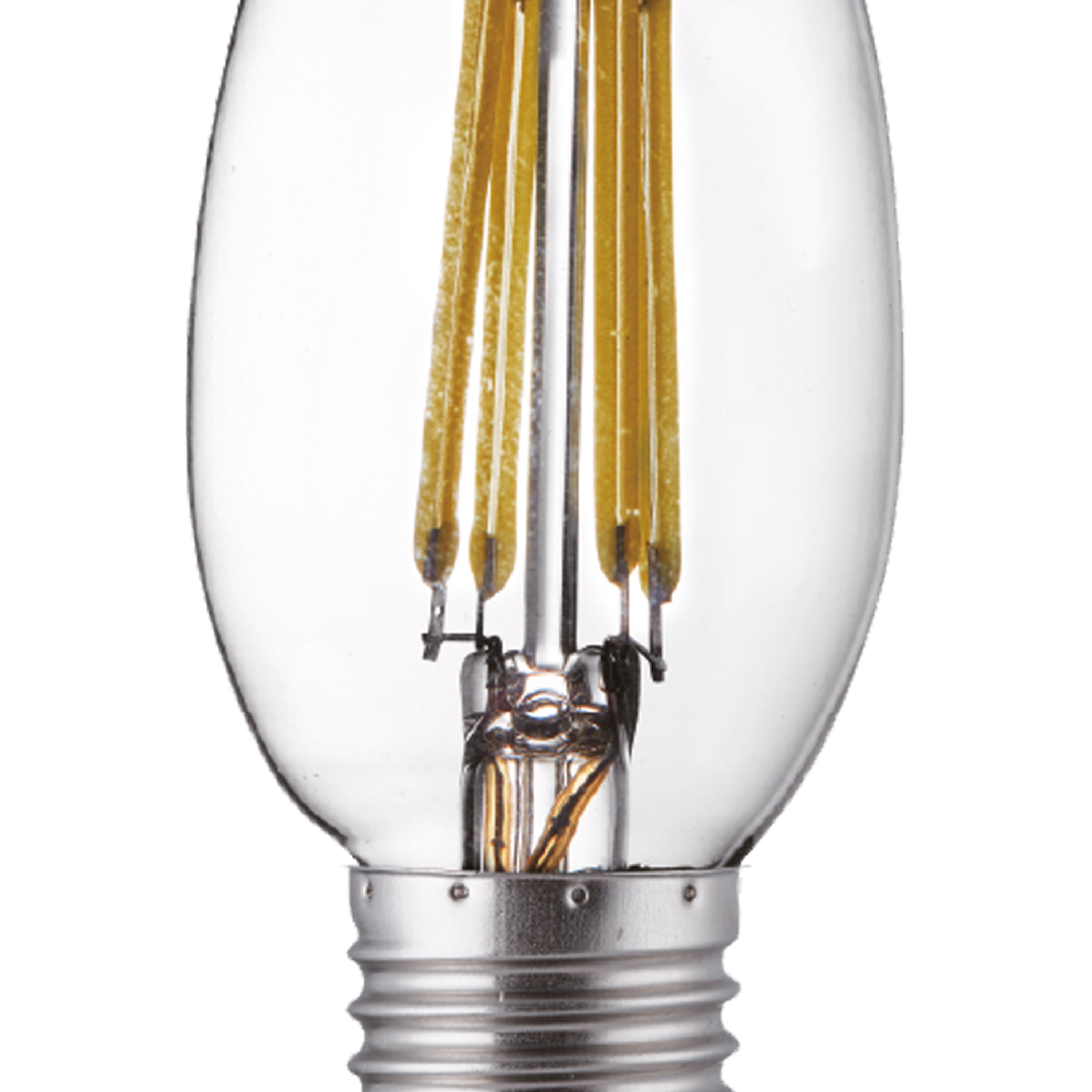 Searchlight E27 LED 6W Filament Candle Lamp - 2700K - Dimmable - Pack of 10