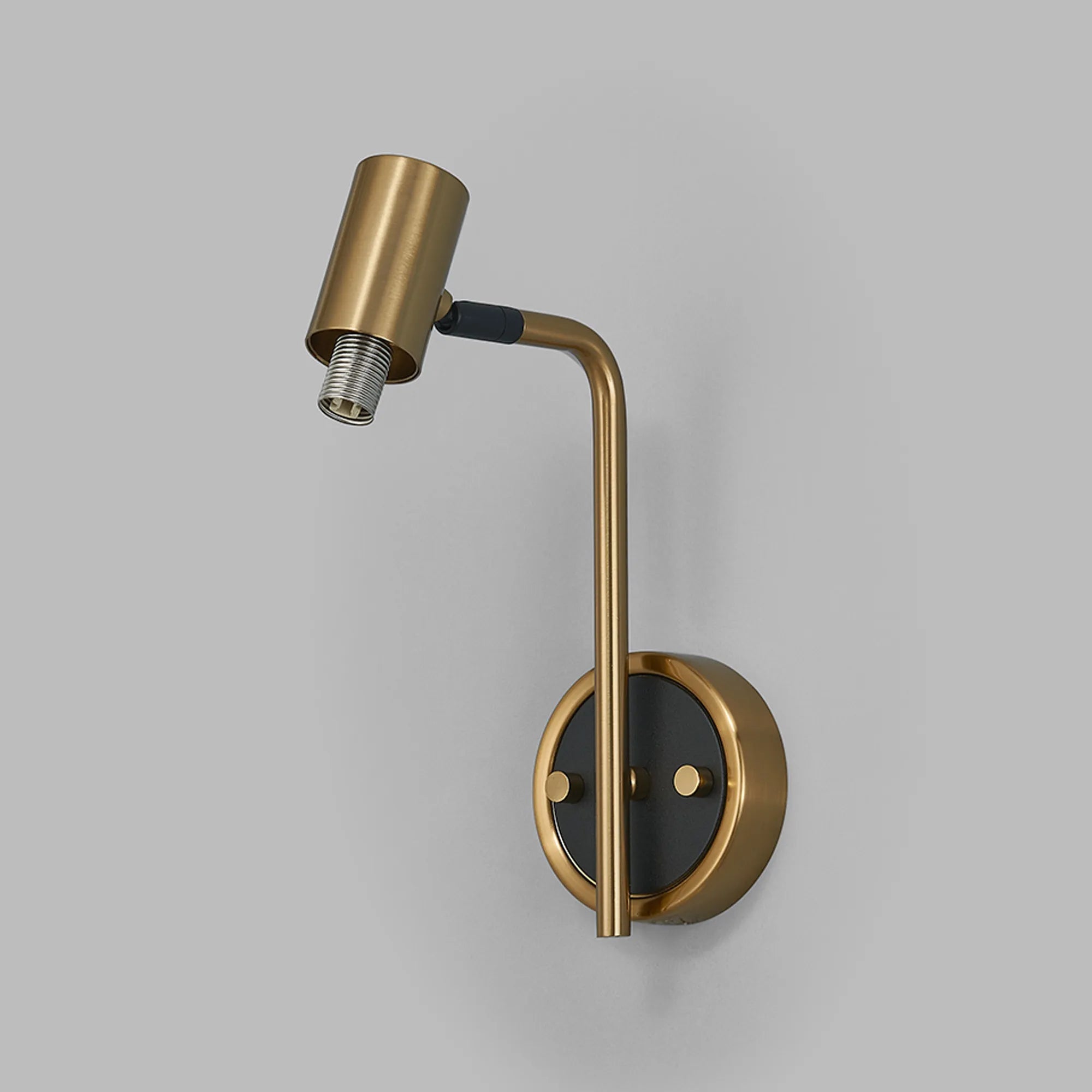 Bradley Wall Light - Adjustable Arm - Brass & Black