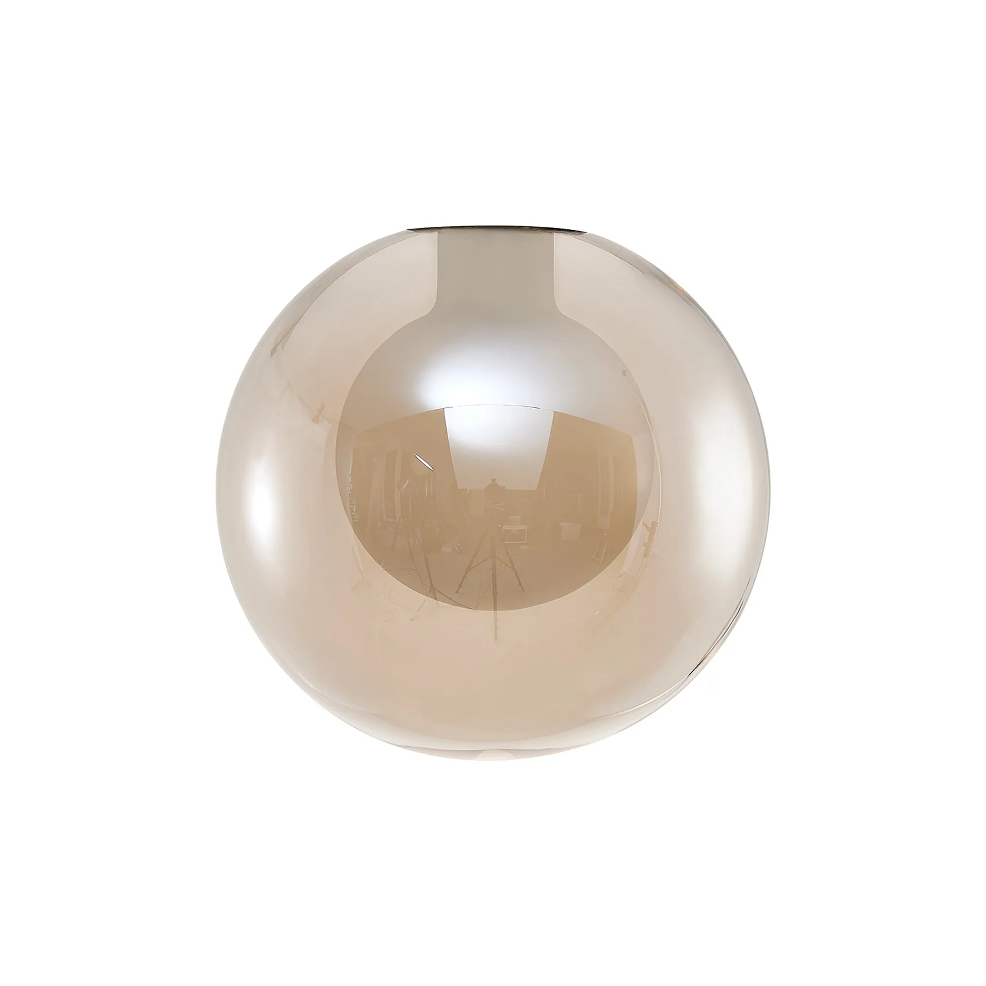 Bradley 12cm Round Cognac with Inner Frosted Globe (A) Glass Shade