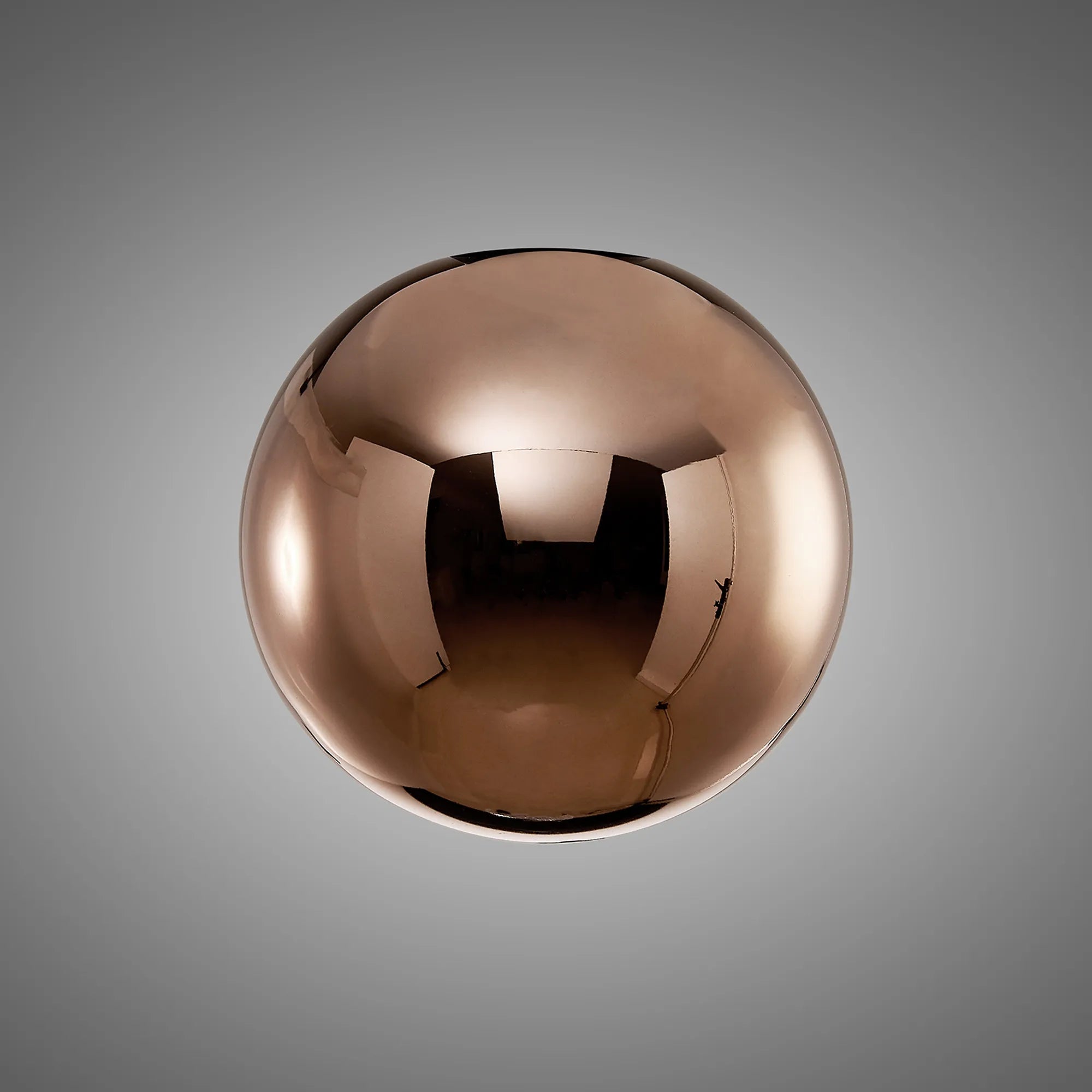 Bradley 12cm Round Copper with Inner Frosted Globe (A) Glass Shade