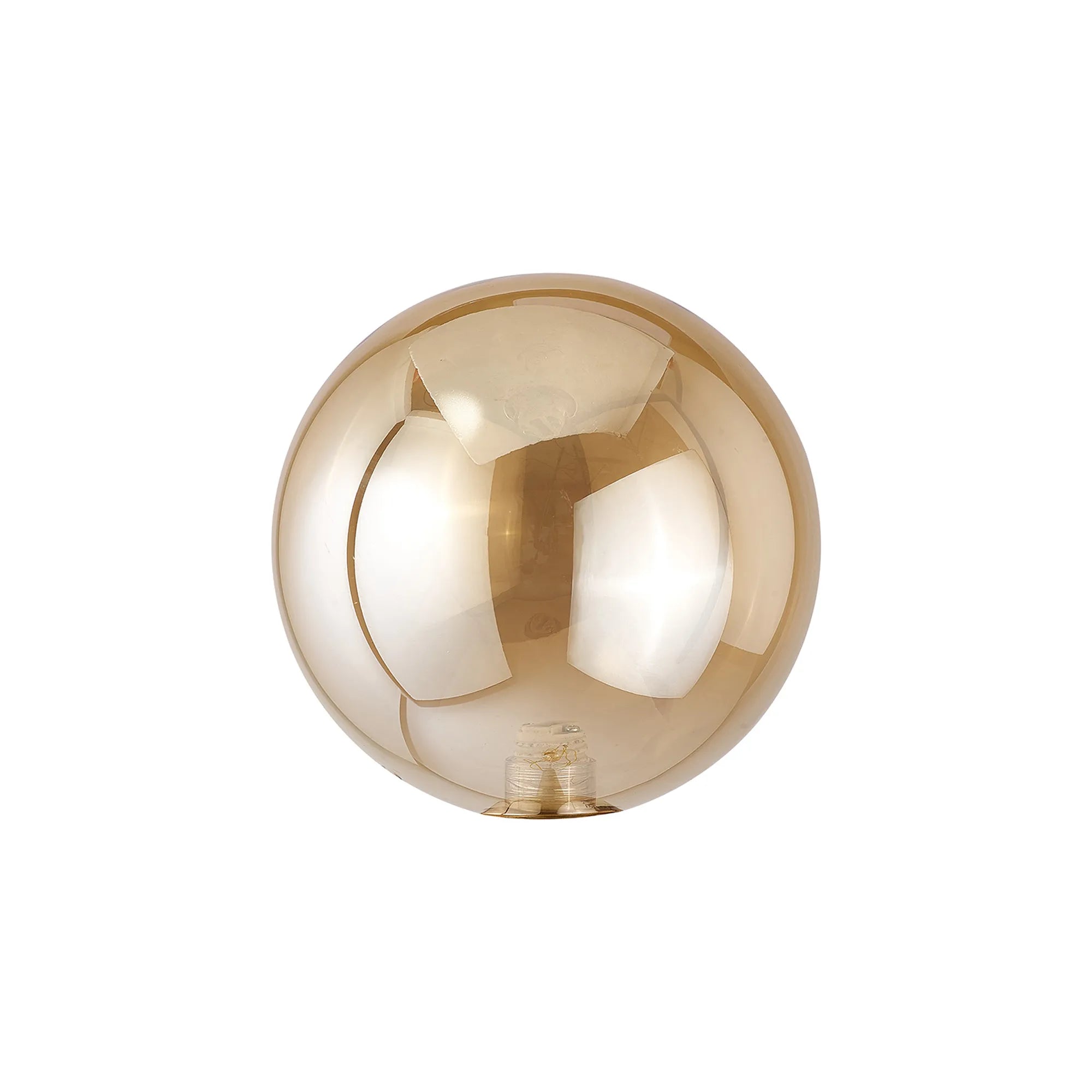 Bradley 12cm Round (B) Amber Glass Shade