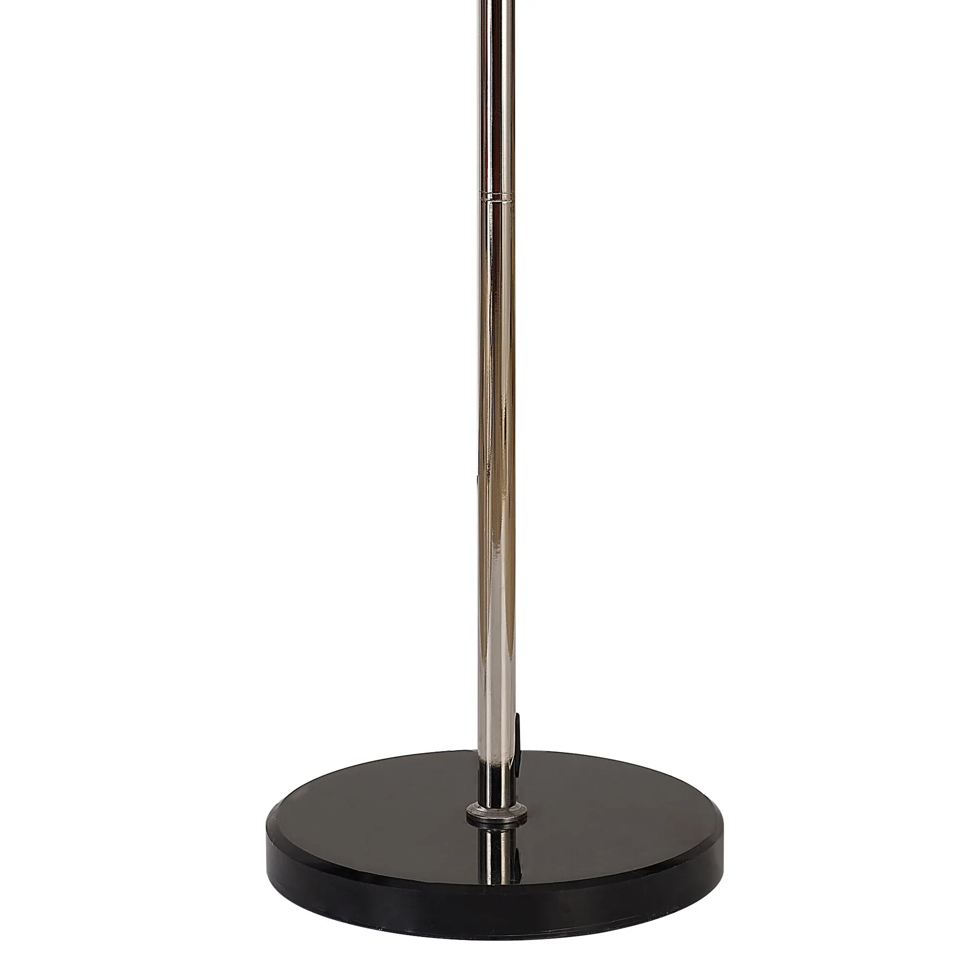 Cedar 168cm Floor Lamp 5 Light - Polished Nickel & Cognac
