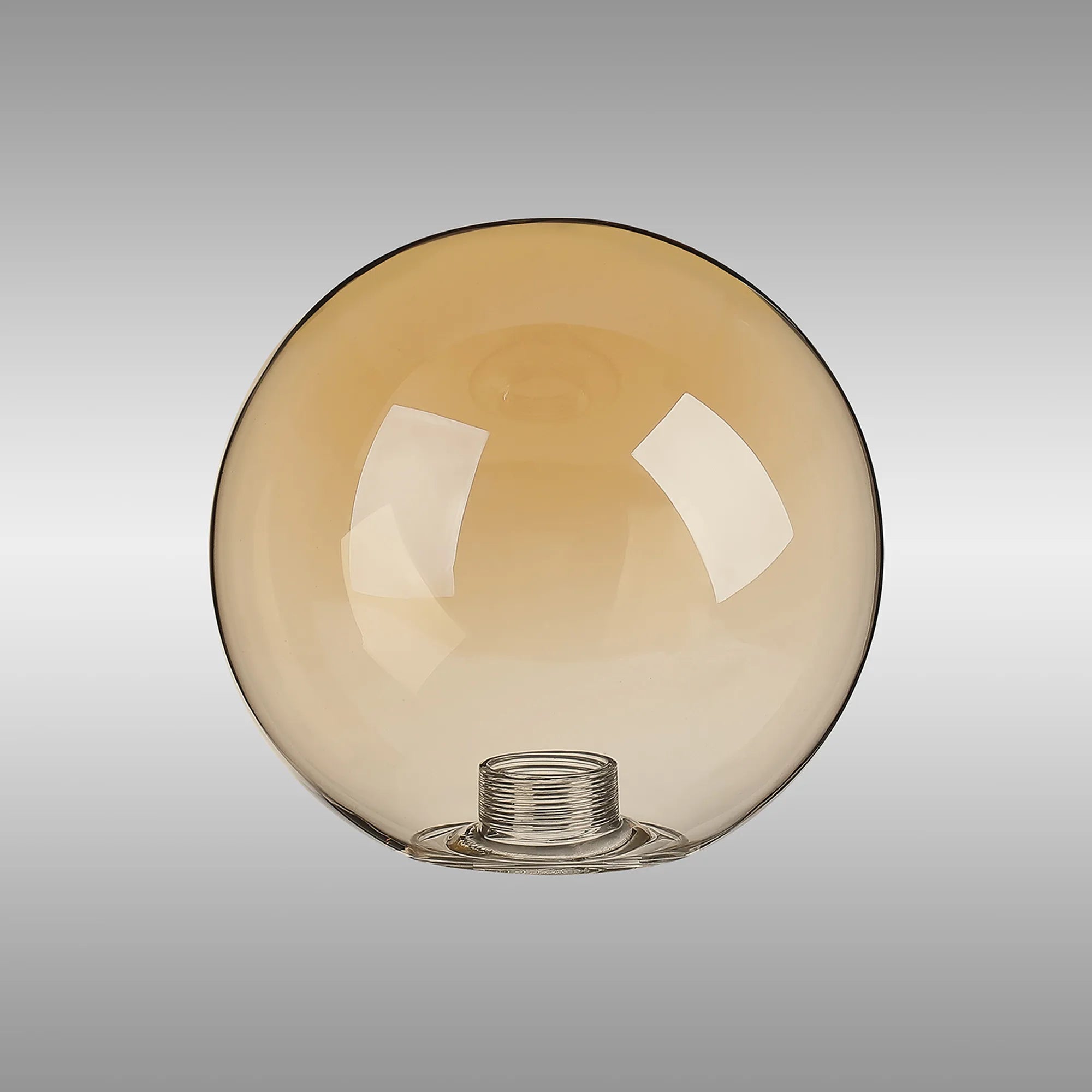 Dene 12cm Smooth Round Glass Shade (A) Amber